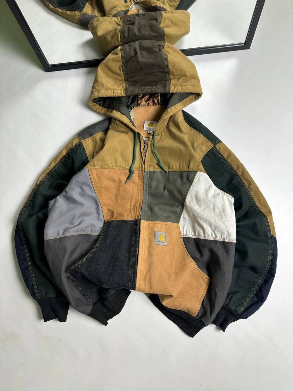 Carhartt Vintage 90s Carhartt Patchwork Reworked USA Streetwear Size US XL / EU 56 / 4 - 3 Thumbnail