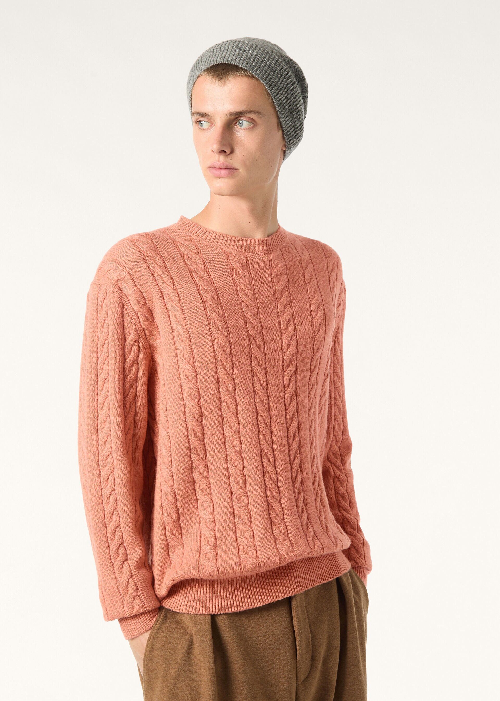 Loro Piana os11x0226 FAQ4517 Cedar Crewneck Sweater Autumn Sunset Mel Size US XL / EU 56 / 4 - 4 Thumbnail