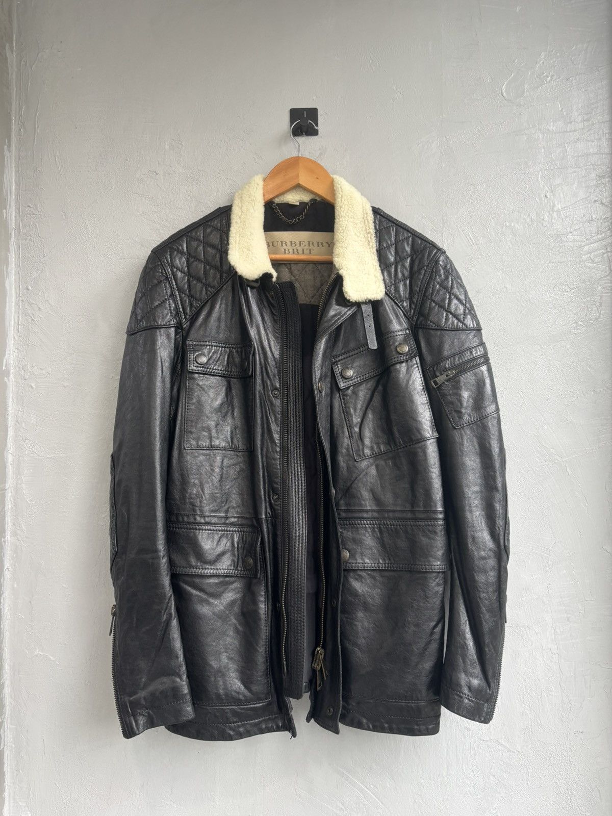 Burberry Burberry By Christopher Bailey M-65 lamb leather jacket. Size US M / EU 48-50 / 2 - 4 Thumbnail