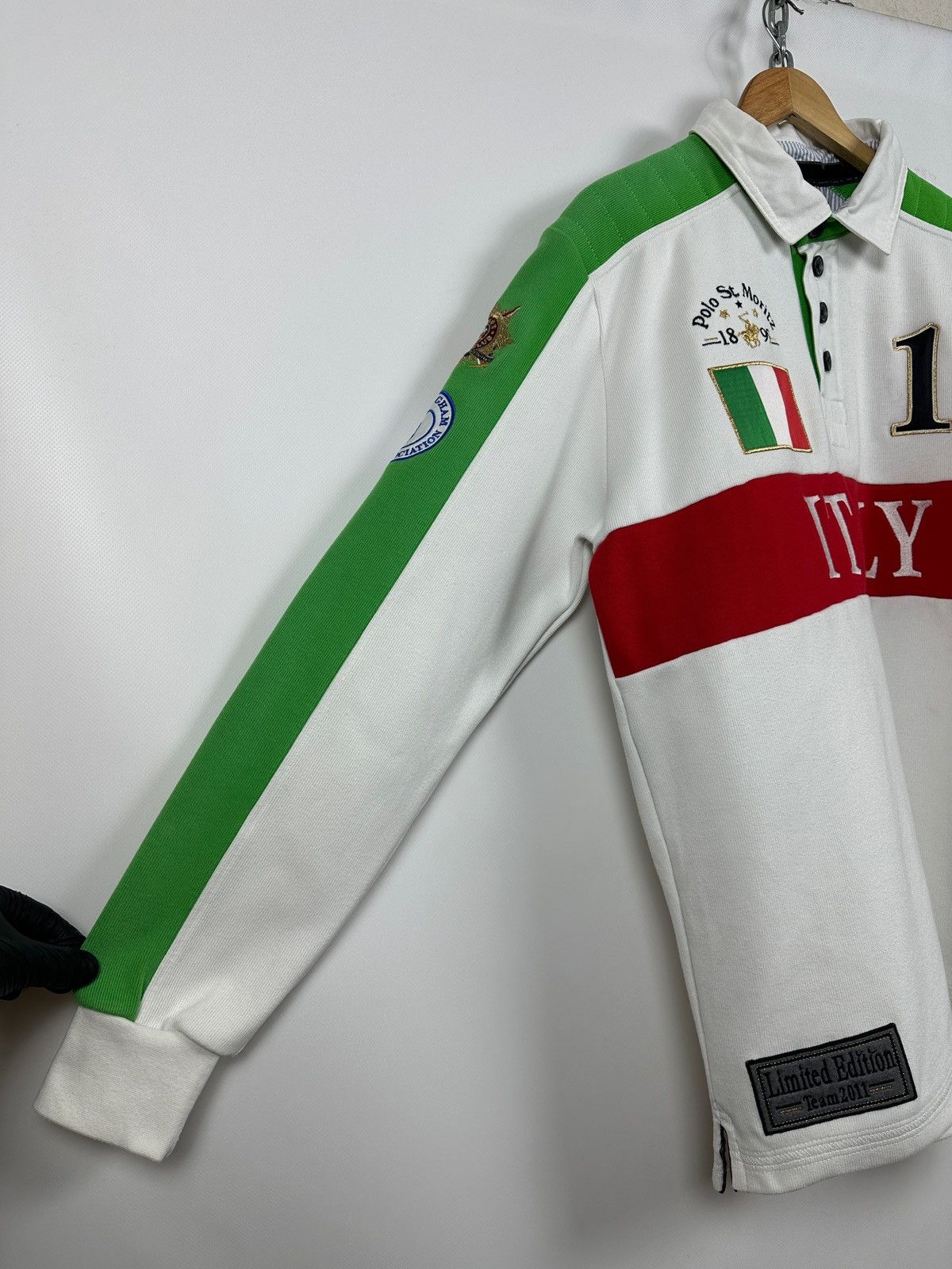 Vintage 2011 Vintage Polo St.Moritz Italy Team Long Sleeve T-Shirt Size US XL / EU 56 / 4 - 11 Thumbnail