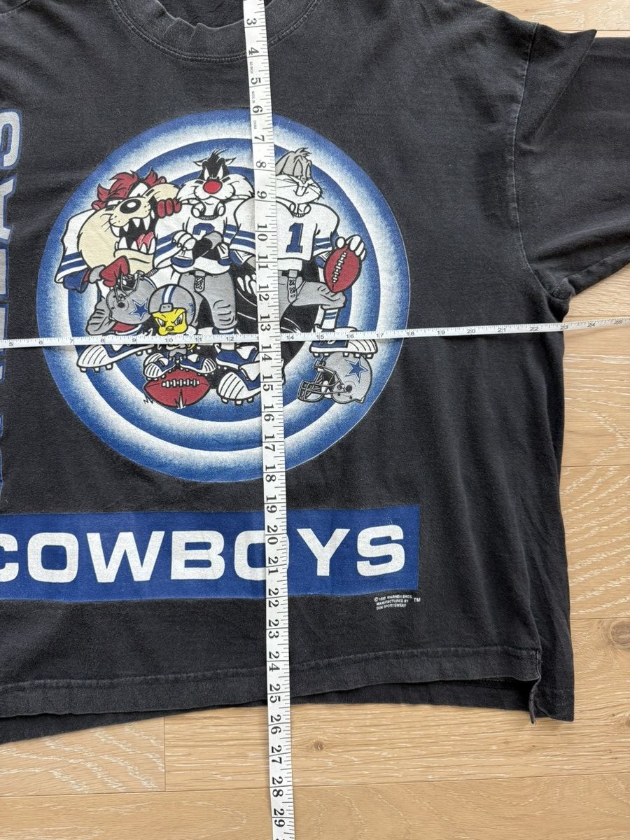 NFL Vintage ‘93 Dallas Cowboys Looney Tunes Long Sleeve Shirt Size L / US 10 / IT 46 - 7 Thumbnail
