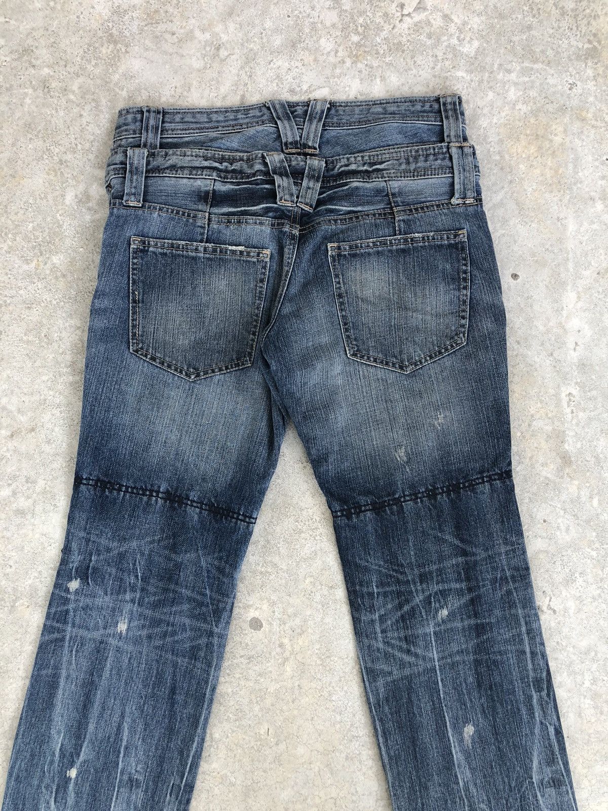 PPFM PPFM Double Waist Distressed Jeans Size US 31 - 8 Thumbnail
