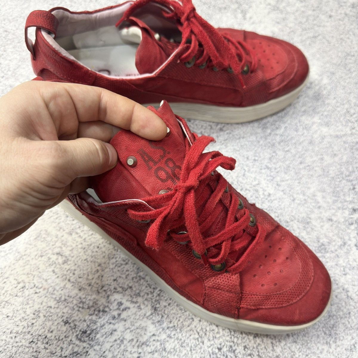 A.S.98 A.S.98 Mens Leather Sneakers US9 UK8 EU42 27cm Size US 9 / EU 42 - 12 Thumbnail