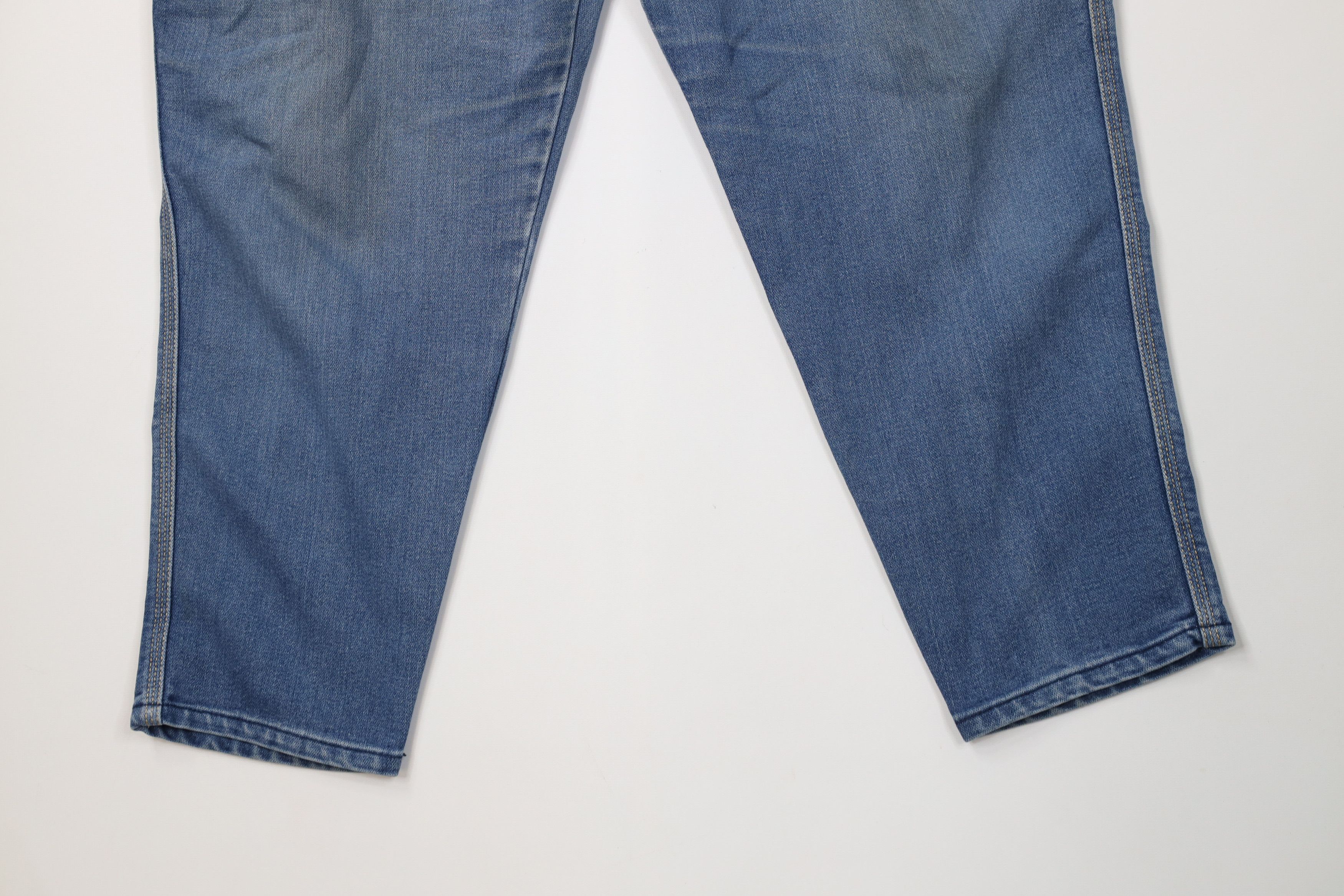 Vintage Vintage 90s Streetwear Stretch Tapered Leg Denim Jeans Size 38" / US 16 / IT 52 - 4 Thumbnail
