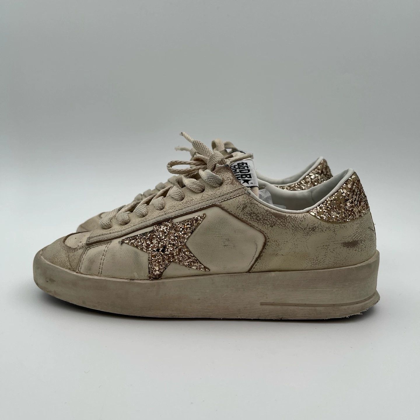 Golden Goose Golden Goose Distressed Sneakers EUR 37 Size US 6.5 / IT 36.5 - 2 Thumbnail