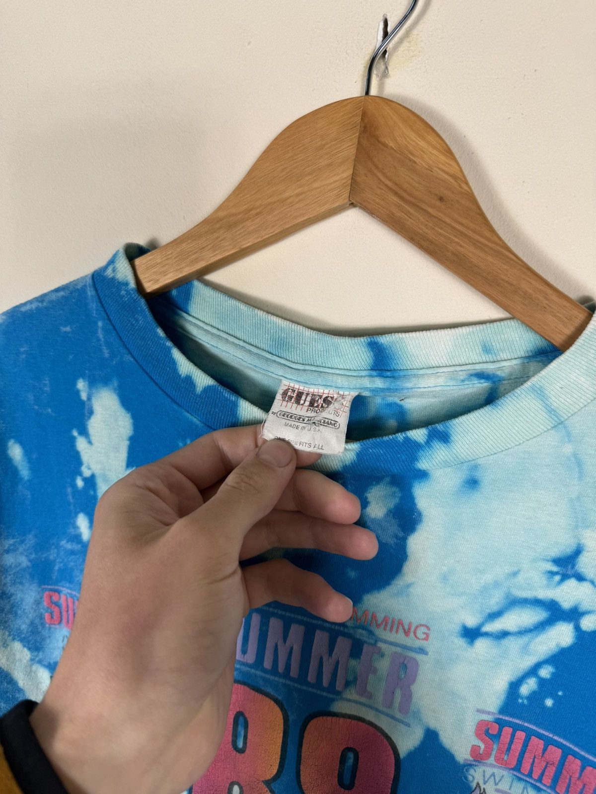 Guess × Vintage Guess Tie Dye Olympic Games 1988 t shirt Size L / US 10 / IT 46 - 5 Thumbnail