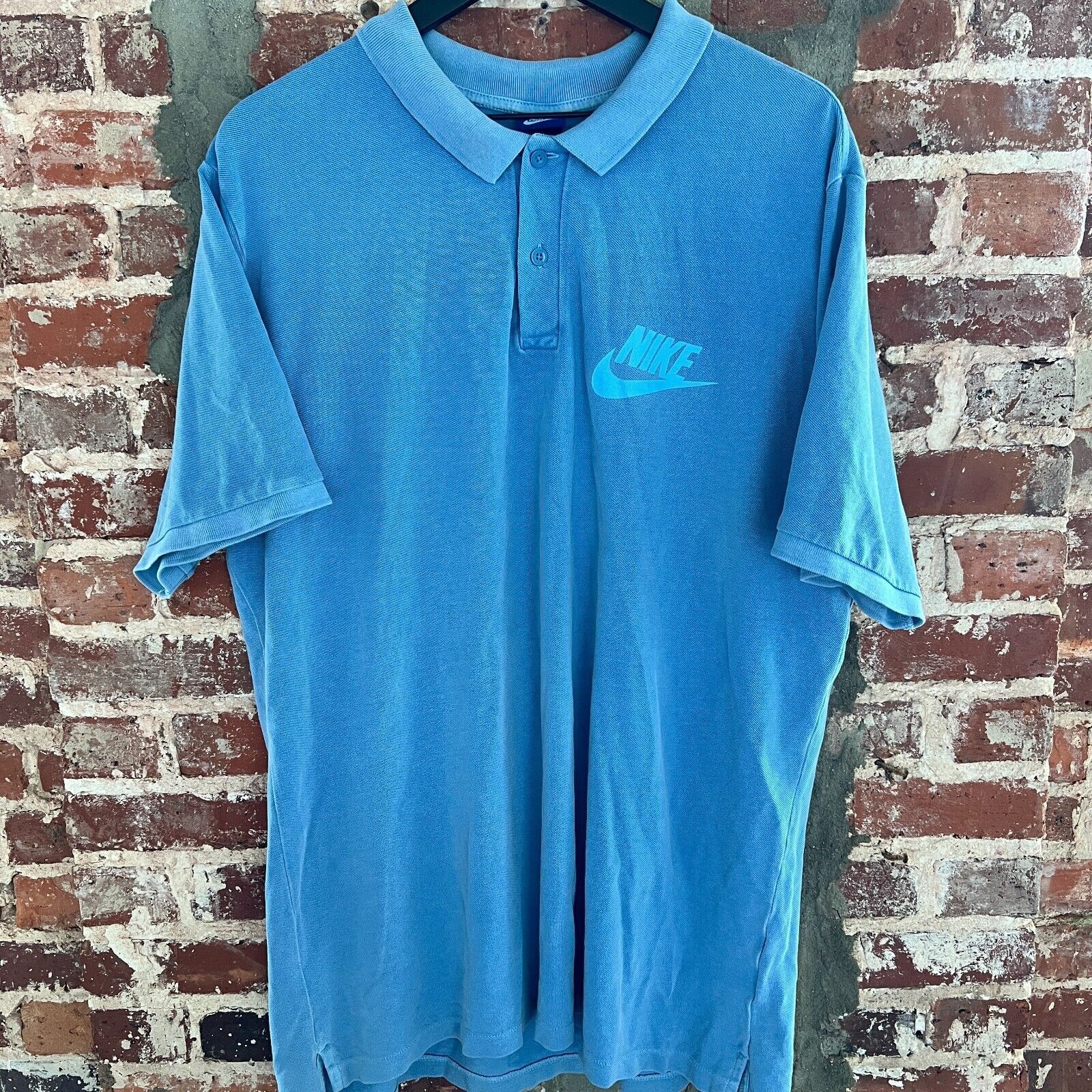 Nike Vintage 80s Nike Blue Tag Men's Blue Golf Polo Shirt XXL Size US XXL / EU 58 / 5 - 3 Thumbnail
