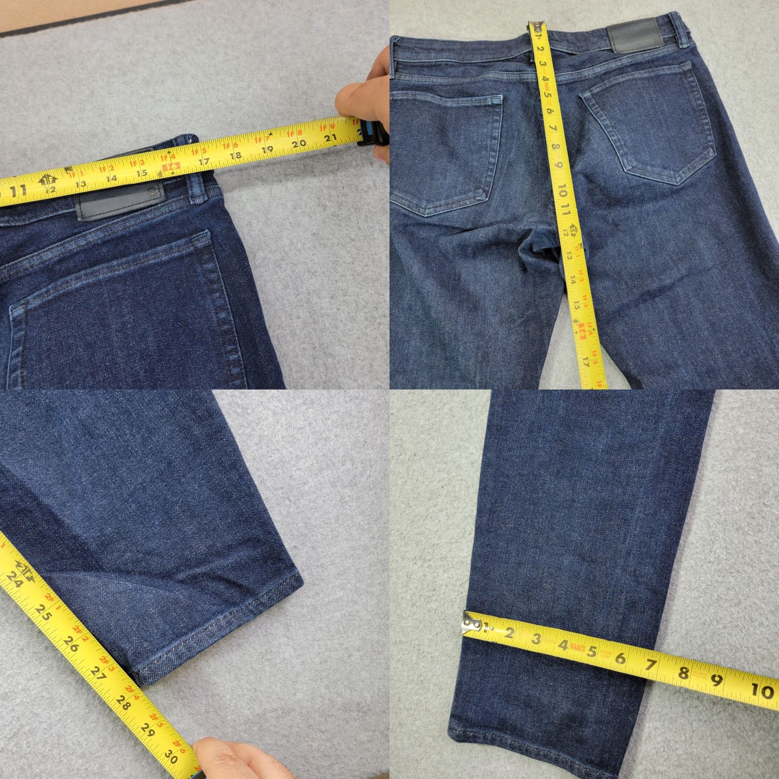 Bonobos Bonobos Slim Taper Jeans Mens 33x30 Blue Slim Tapered Leg Denim Jeans Stretch Dark Wash Size US 33 - 8 Thumbnail