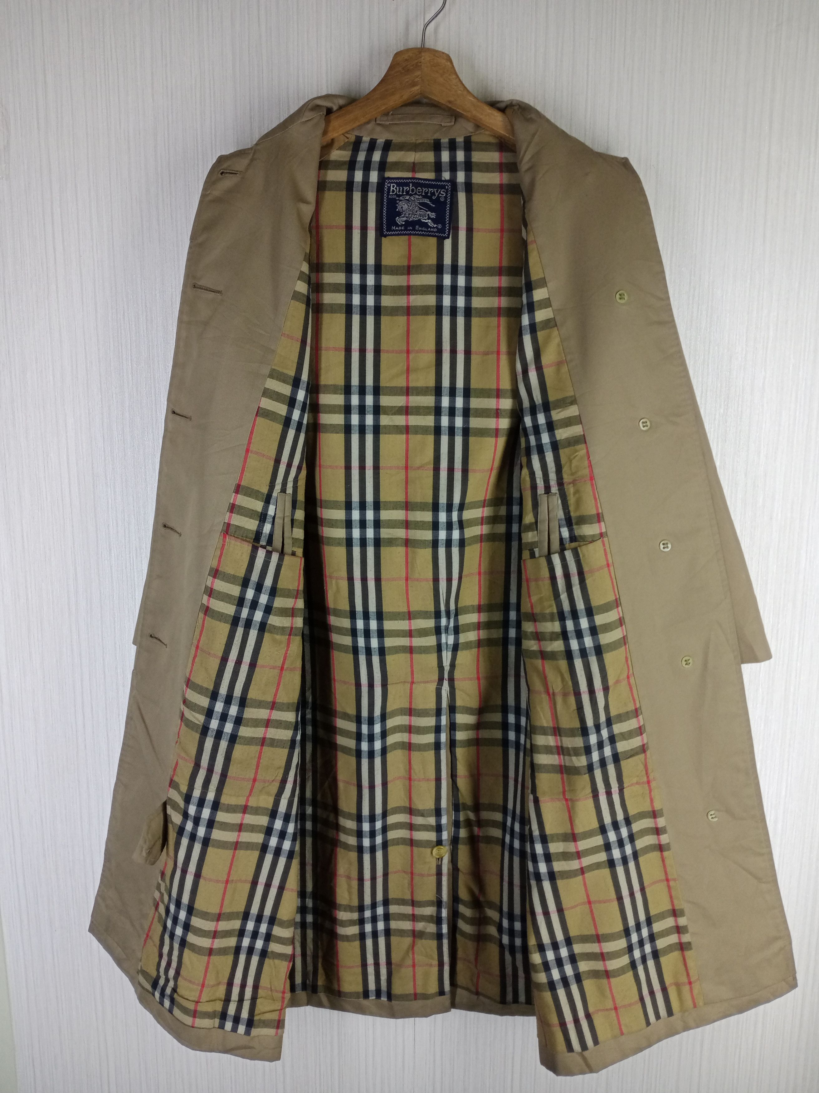 Burberry × Burberry Prorsum Rare Vintage Burberrys Nova Check Trench Coat Size US M / EU 48-50 / 2 - 4 Thumbnail