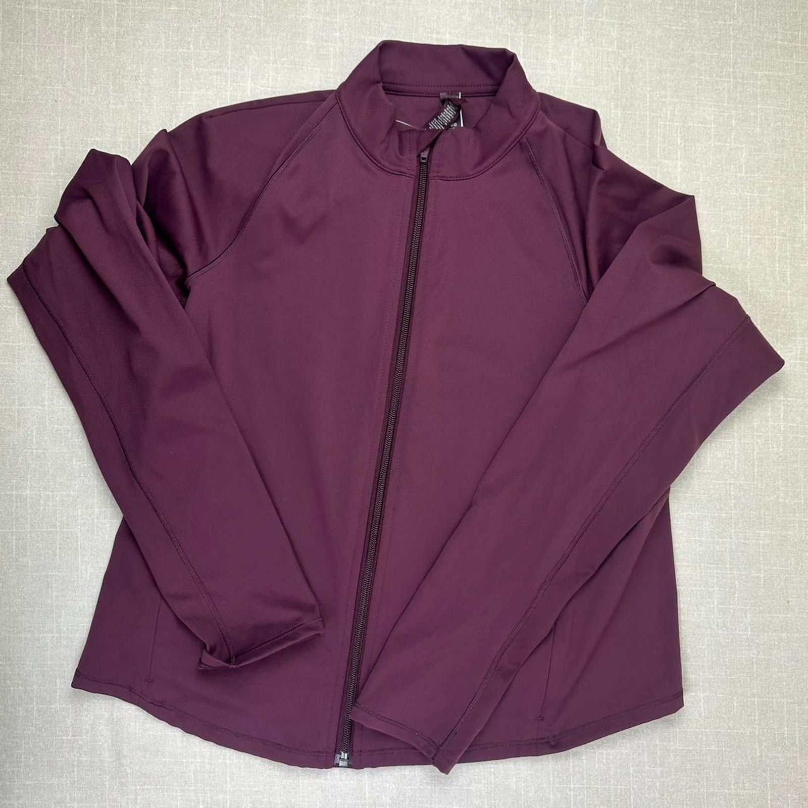 SKIMS Nike SKIMS Matte Mock Neck Full Zip Jacket Currant Women S Size S / US 4 / IT 40 - 2 Thumbnail