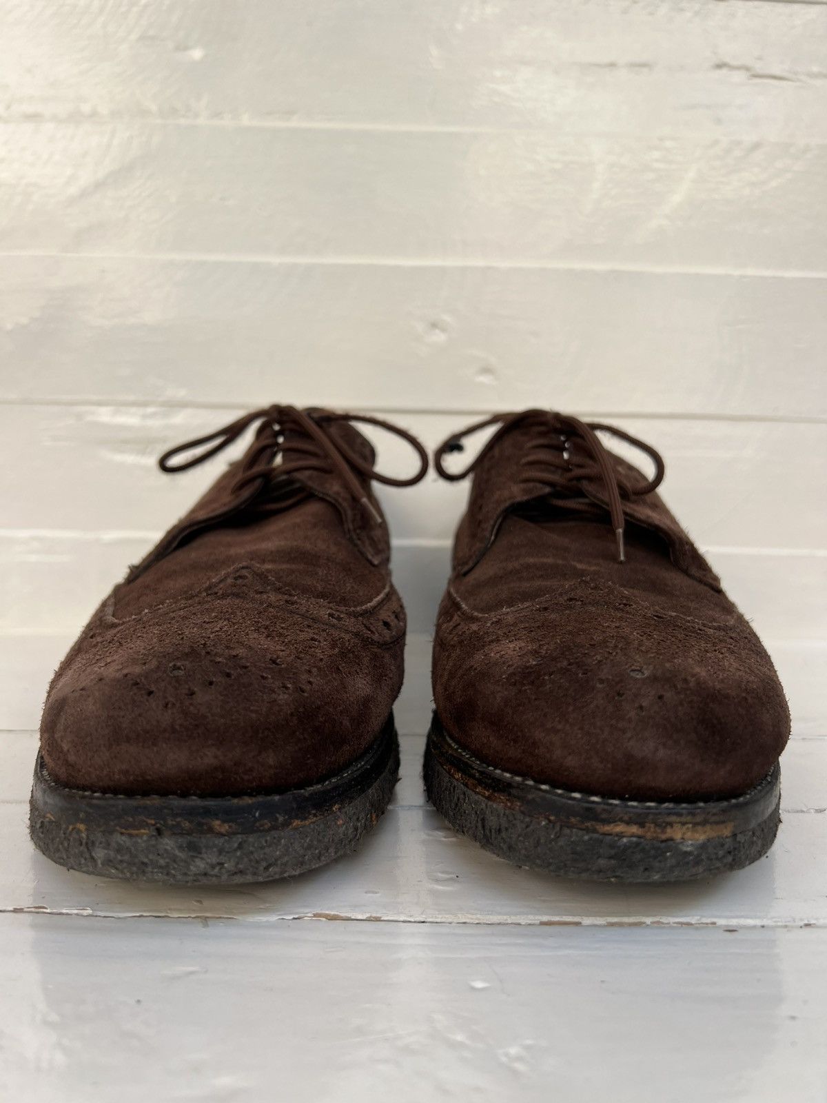 Heinrich Dinkelacker Men's RIO Suede Full-Brogue Heinrich Dinkelacker Dark Brown Size US 11 / EU 44 - 5 Thumbnail