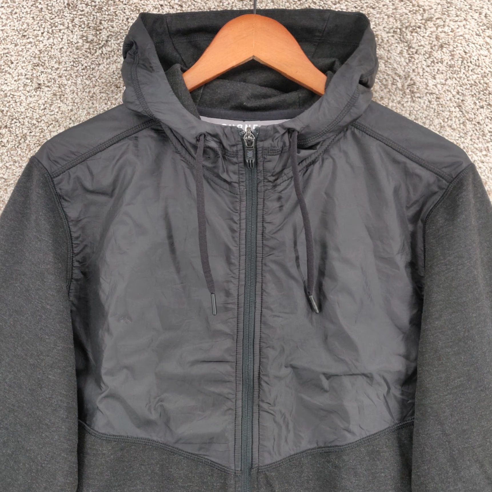 Rhone Rhone Tech Terry Hoodie Full Zip Hybrid Jacket Mens Medium Black Pockets TEC-182 Size US M / EU 48-50 / 2 - 2 Thumbnail