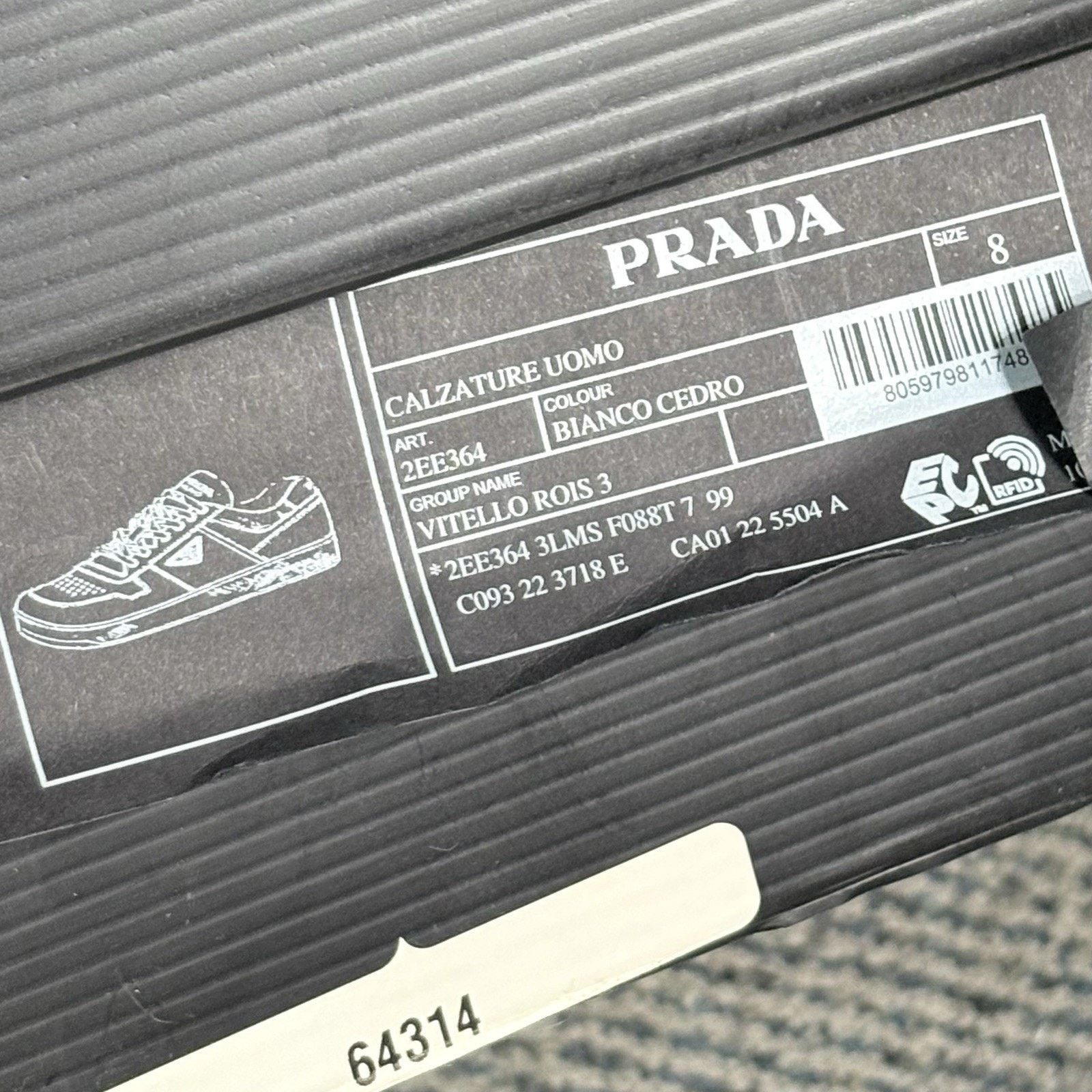 Prada Prada Downtown Low Leather ' Bianco Cedro ' | WORN ONCE! Size US 9 / EU 42 - 16 Thumbnail