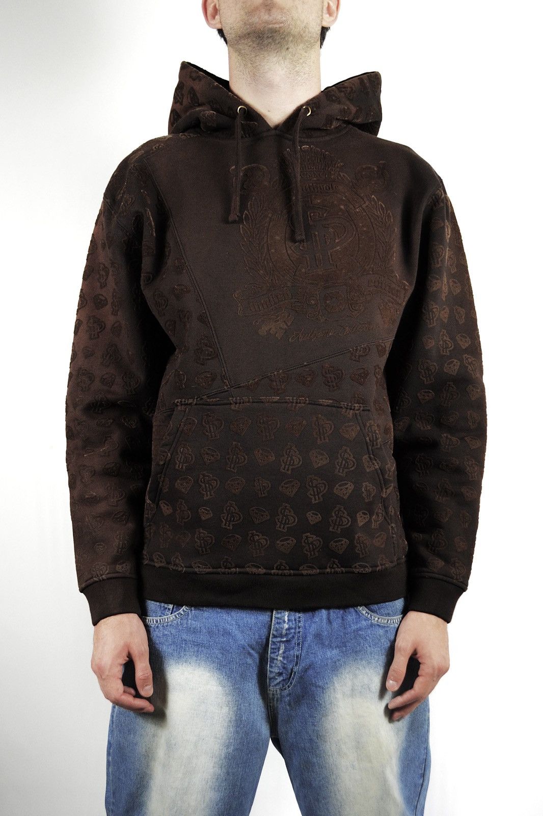 Southpole Y2K Southpole Dollar Corduroy Monogram HipHop Hoodie Size US L / EU 52-54 / 3 - 3 Thumbnail