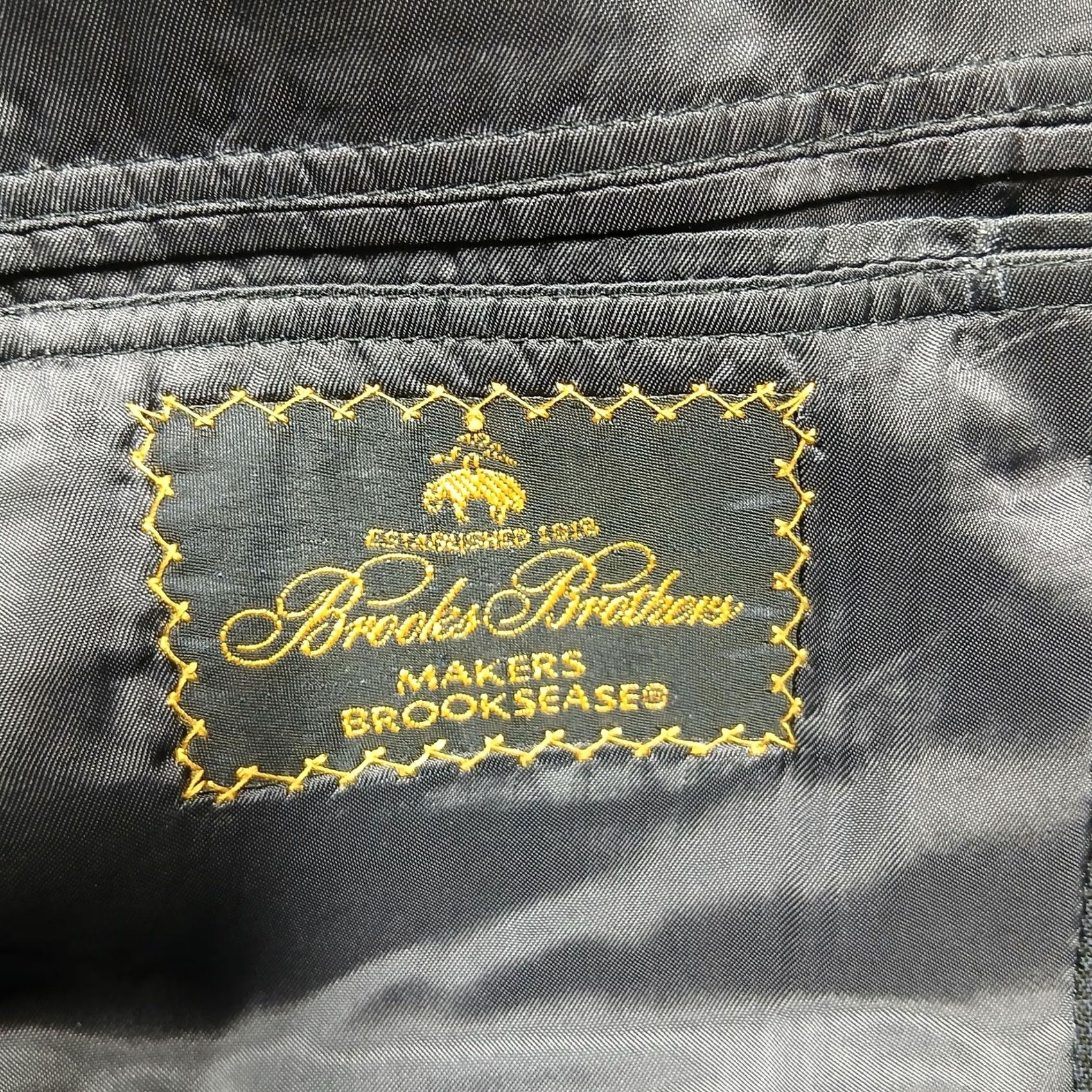 Brooks Brothers Brooks Brothers Blazer Mens 46 Long Gray Brooksease Wool Blend Sport Coat Office Suit Jacket 2 Piece Mens Regular/Long Gray 44 in Chest Size 46R - 3 Thumbnail