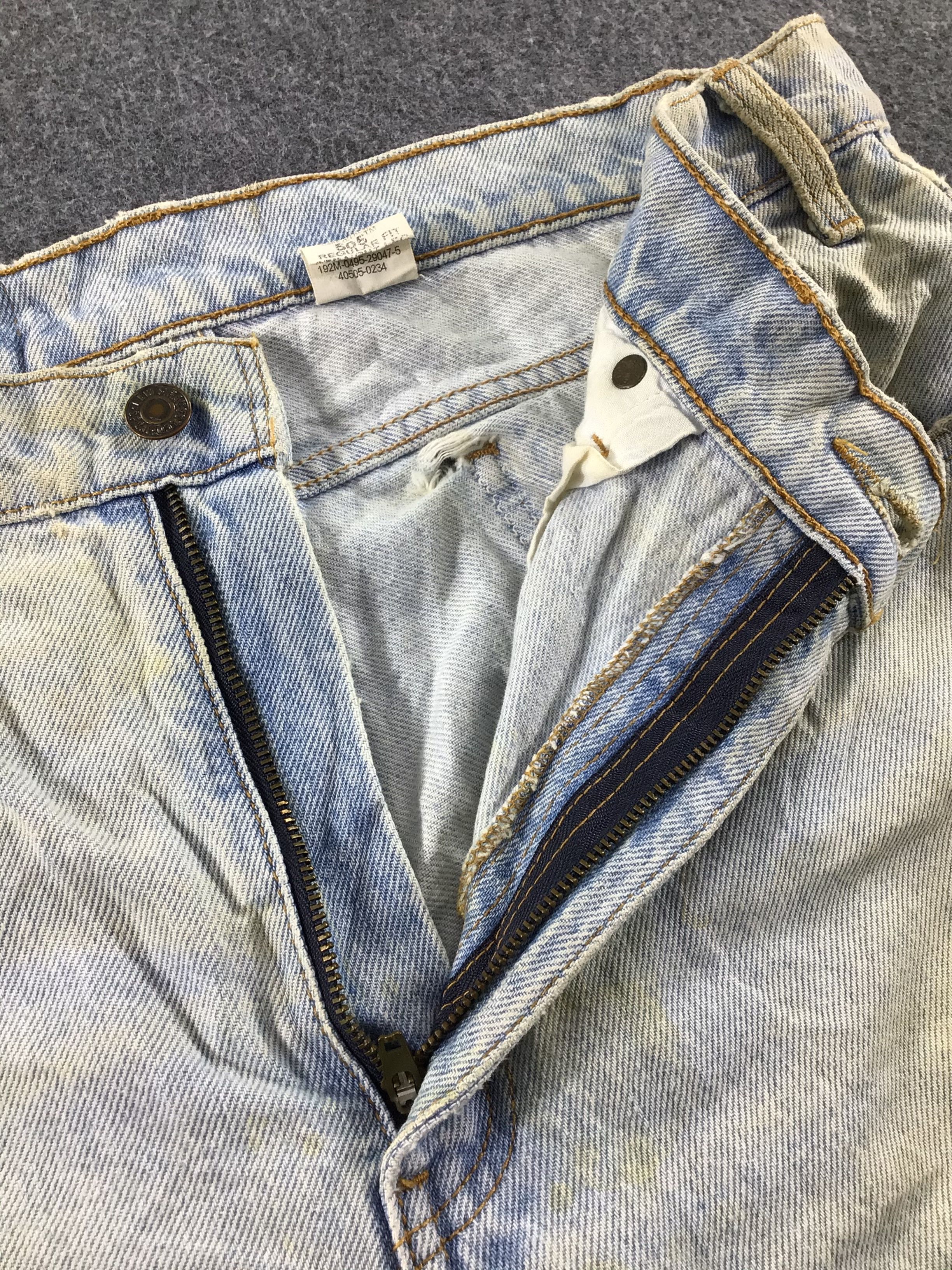 Levi's Vintage Levis 505 Orange Tab Jeans-J562 Size US 34 / EU 50 - 8 Thumbnail