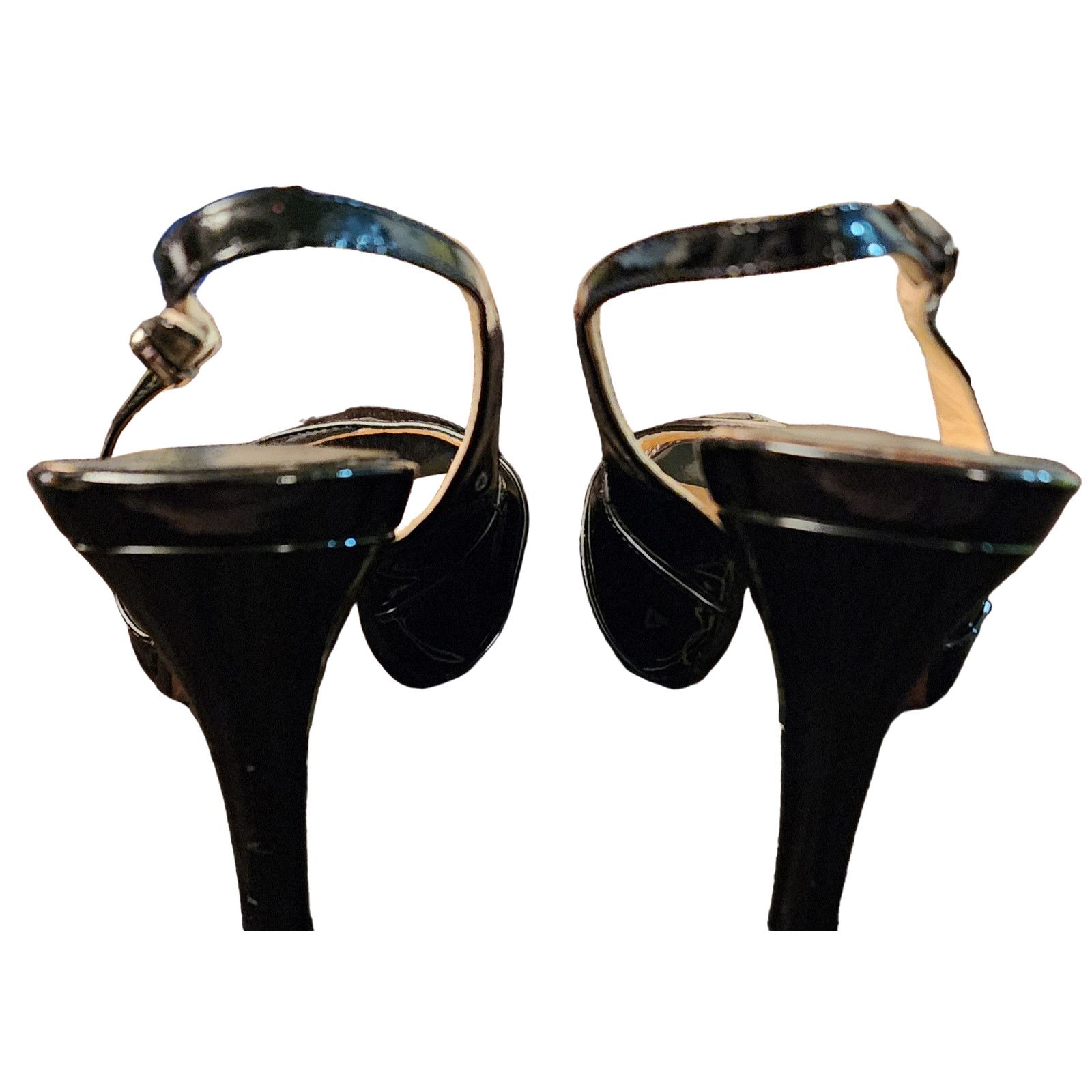 Cole Haan Cole Haan NikeAir Black Patent Aurora Sling Back Heels Size US 7.5 / IT 37.5 - 3 Thumbnail