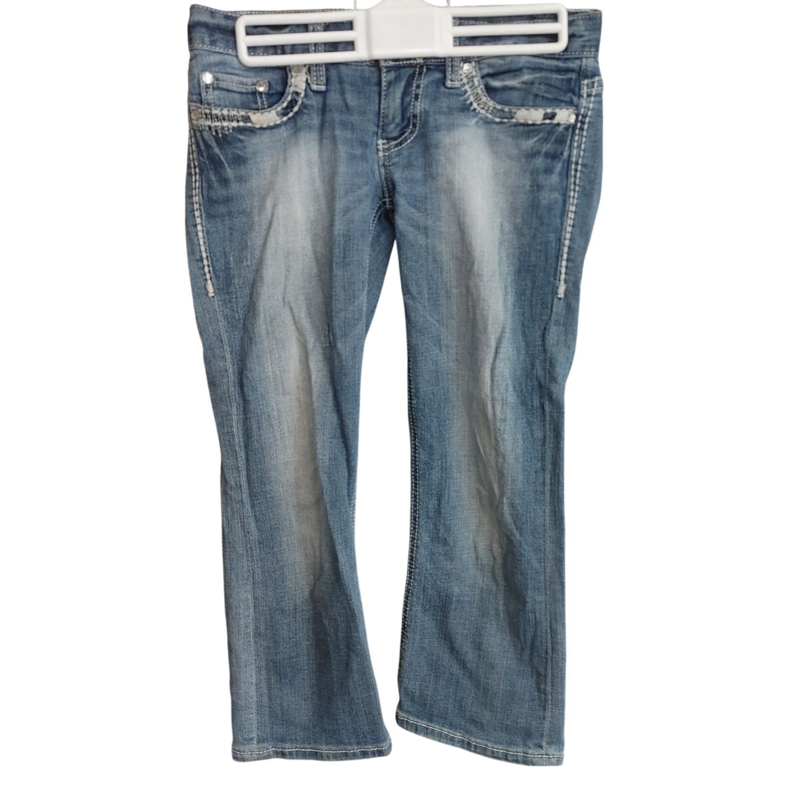 Other Day Trip Leo Womens 25 Navy Light Acid Wash Bootcut Jeans Size 26" / US 2 / IT 38 - 1 Thumbnail