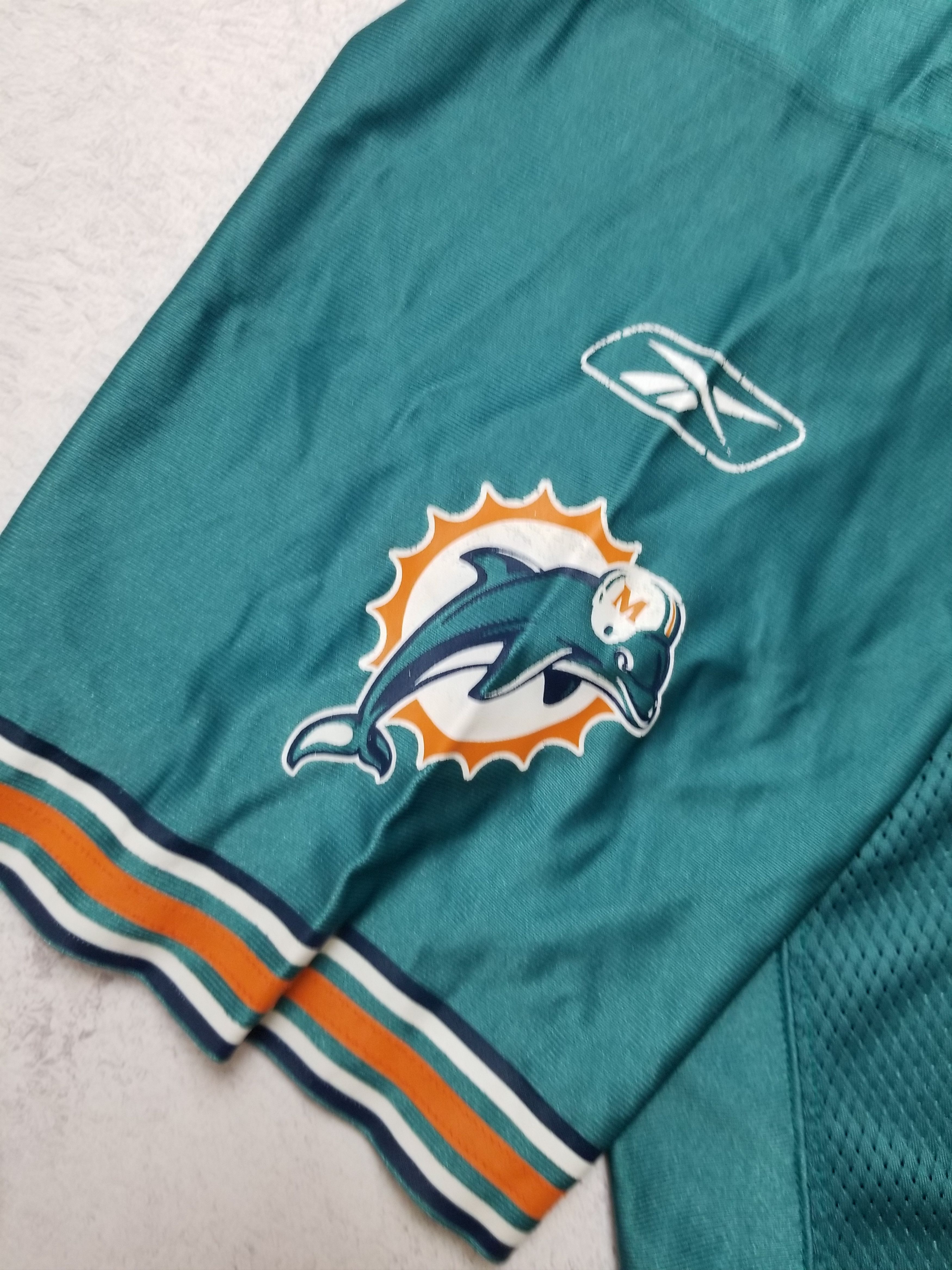 Reebok VTG Miami Dolphins Jason Taylor #99 Football Teal Jersey Size US L / EU 52-54 / 3 - 8 Thumbnail