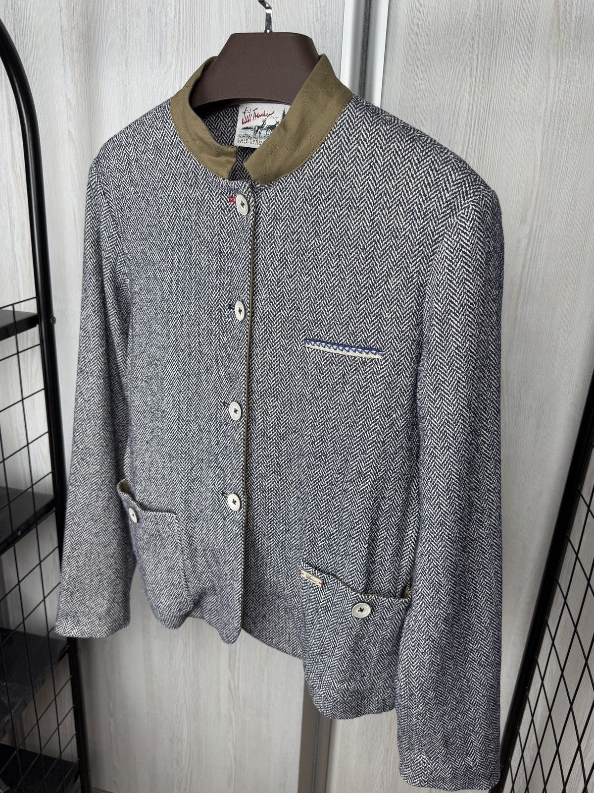 Other Luis Trenker grey-blue herringbone jacket blazer size 44 Size M / US 6-8 / IT 42-44 - 6 Thumbnail
