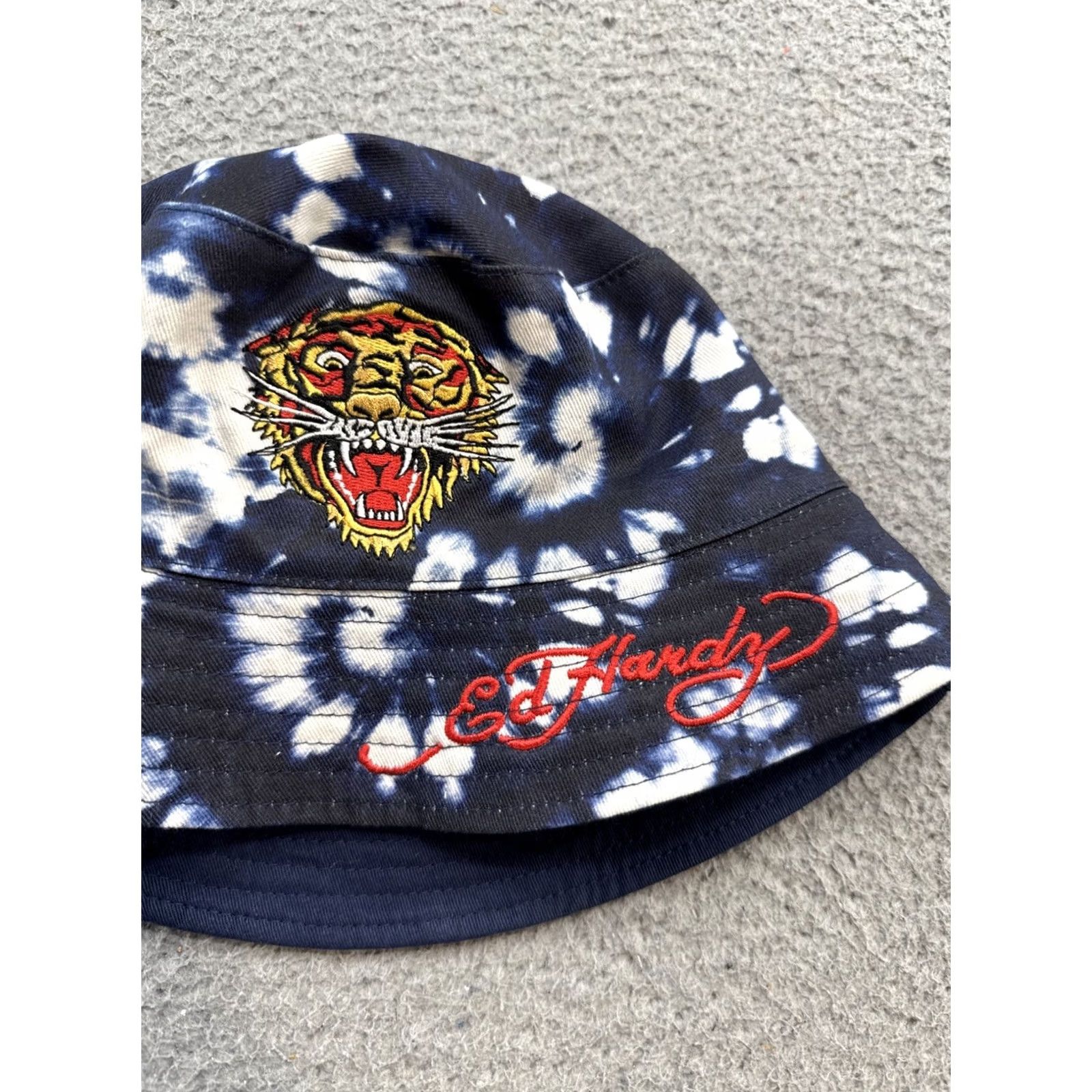 Ed Hardy Ed Hardy Tiger Lion Head Bucket Hat Adult Reversible Camouflage Multicolor 100% Cotton Men Size ONE SIZE - 2 Thumbnail