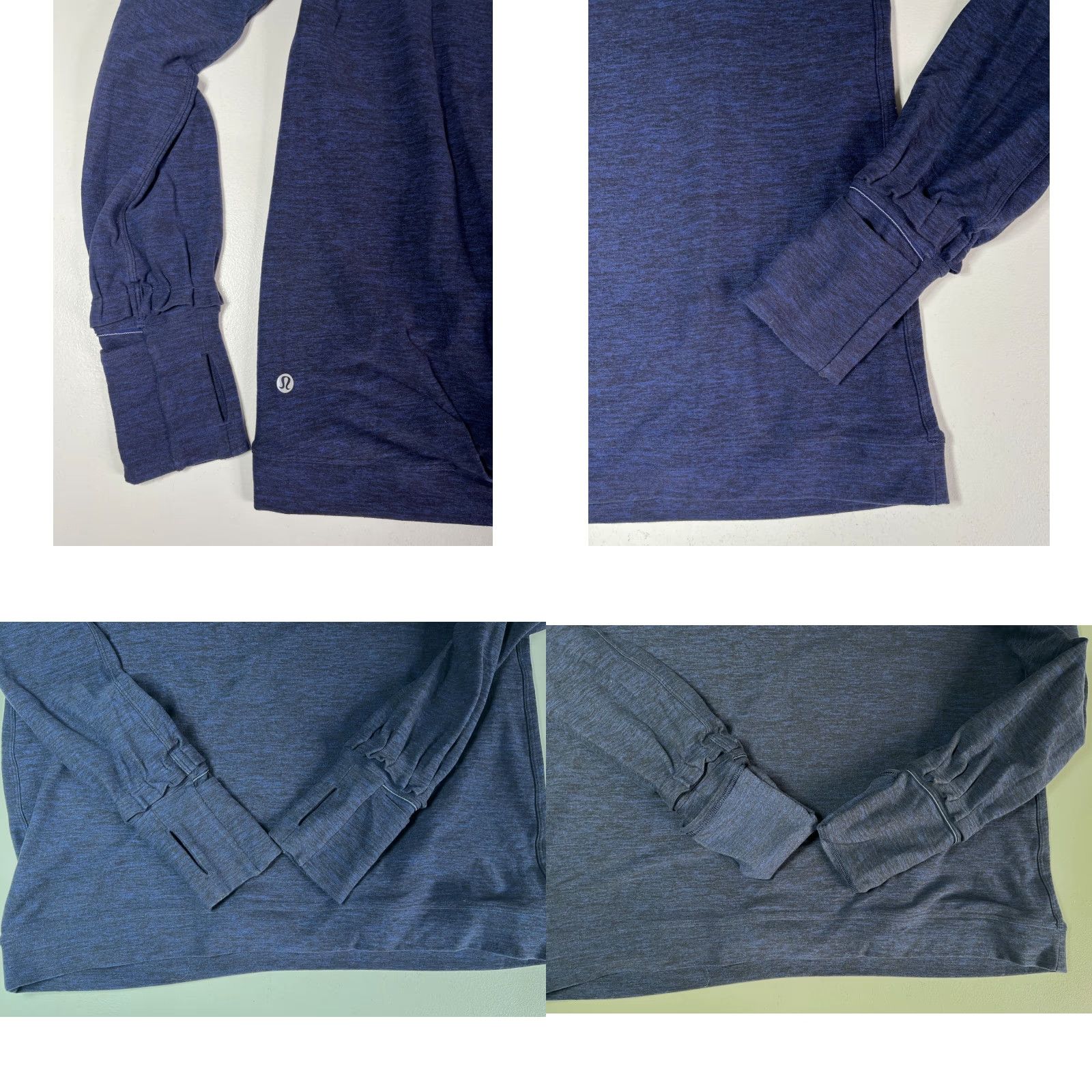 Lululemon Lululemon Women's Extra Mile Hoodie Heathered Hero Blue M Shirt Womens Size M / US 6-8 / IT 42-44 - 8 Thumbnail