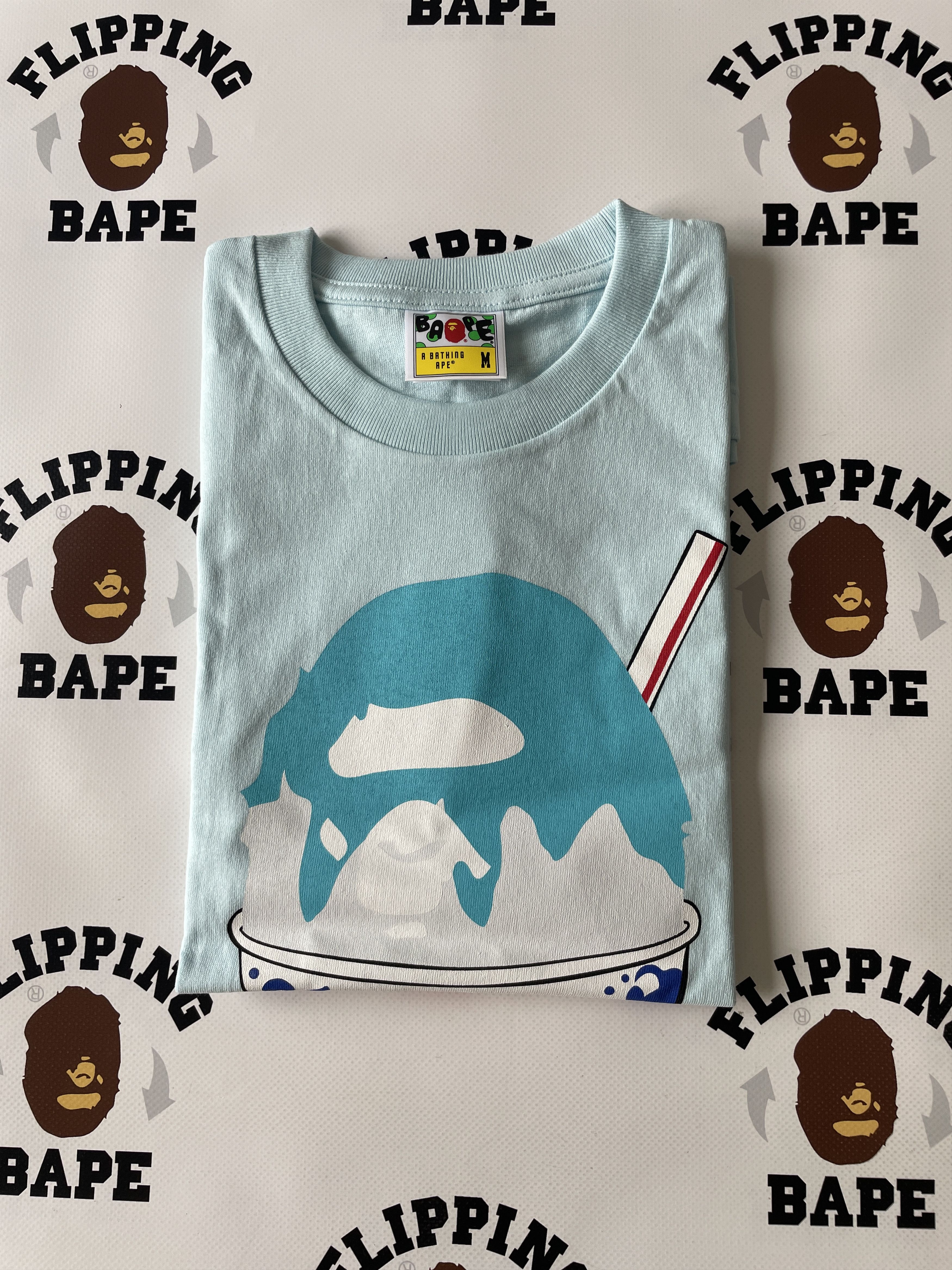 Bape BAPE SHAVE ICE BY BATHING APE TEE Size US L / EU 52-54 / 3 - 7 Thumbnail