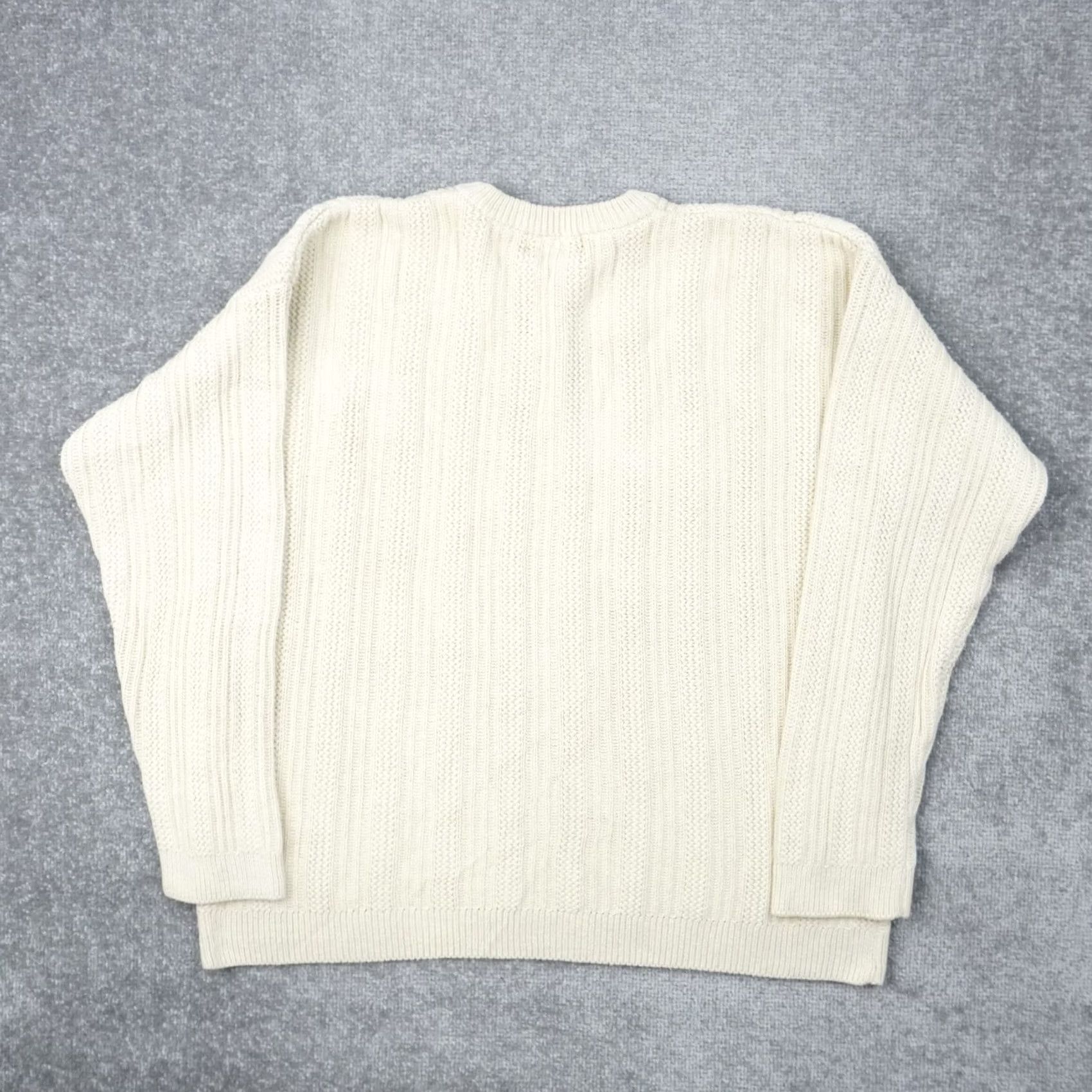 Eddie Bauer Vintage Eddie Bauer Cable Knit Mens Large Beige Long Sleeve Sweater Size US L / EU 52-54 / 3 - 2 Thumbnail