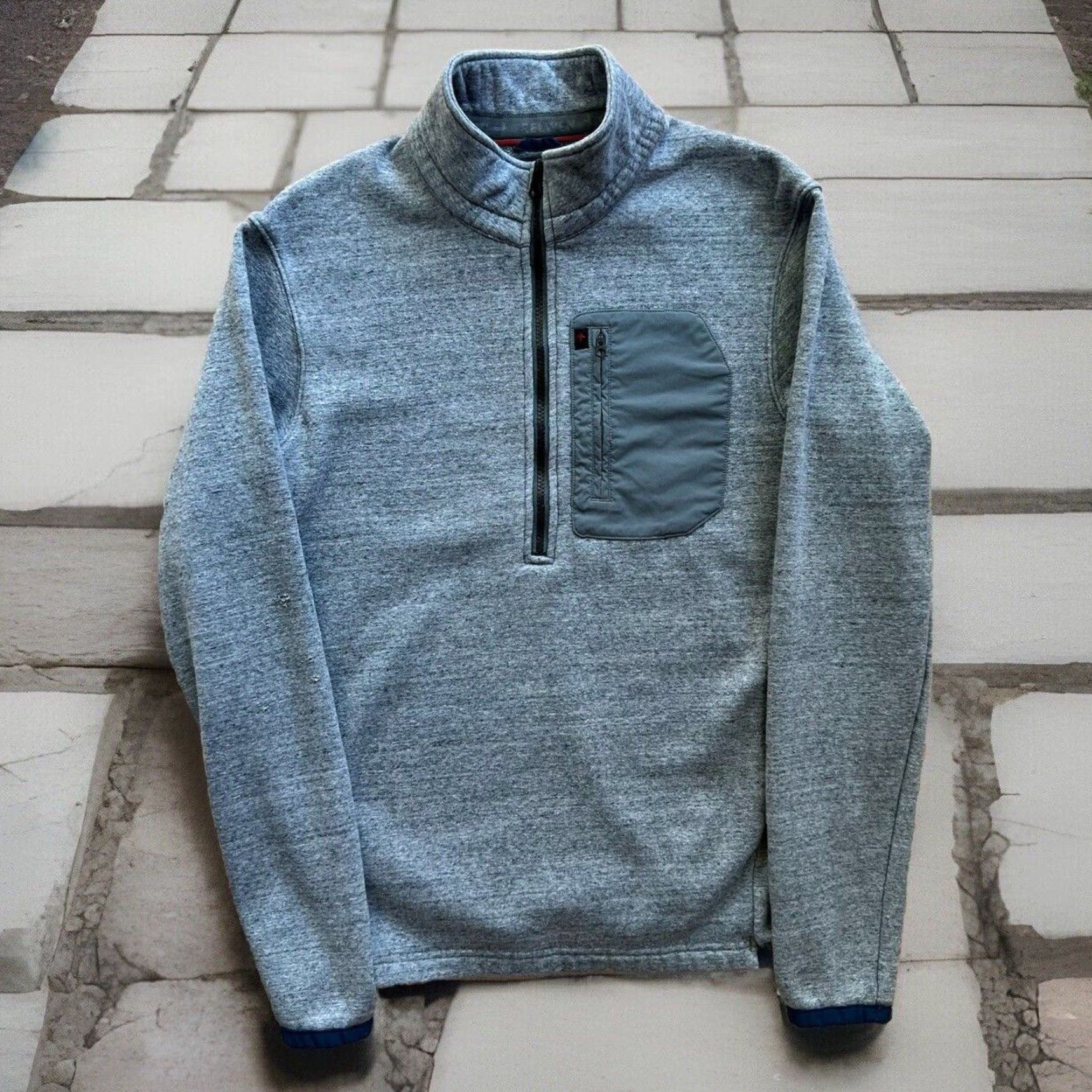 Relwen Relwen Micropile Half Zip Small Gray Lightweight Jacket Outerwear Mens Size US S / EU 44-46 / 1 - 2 Thumbnail