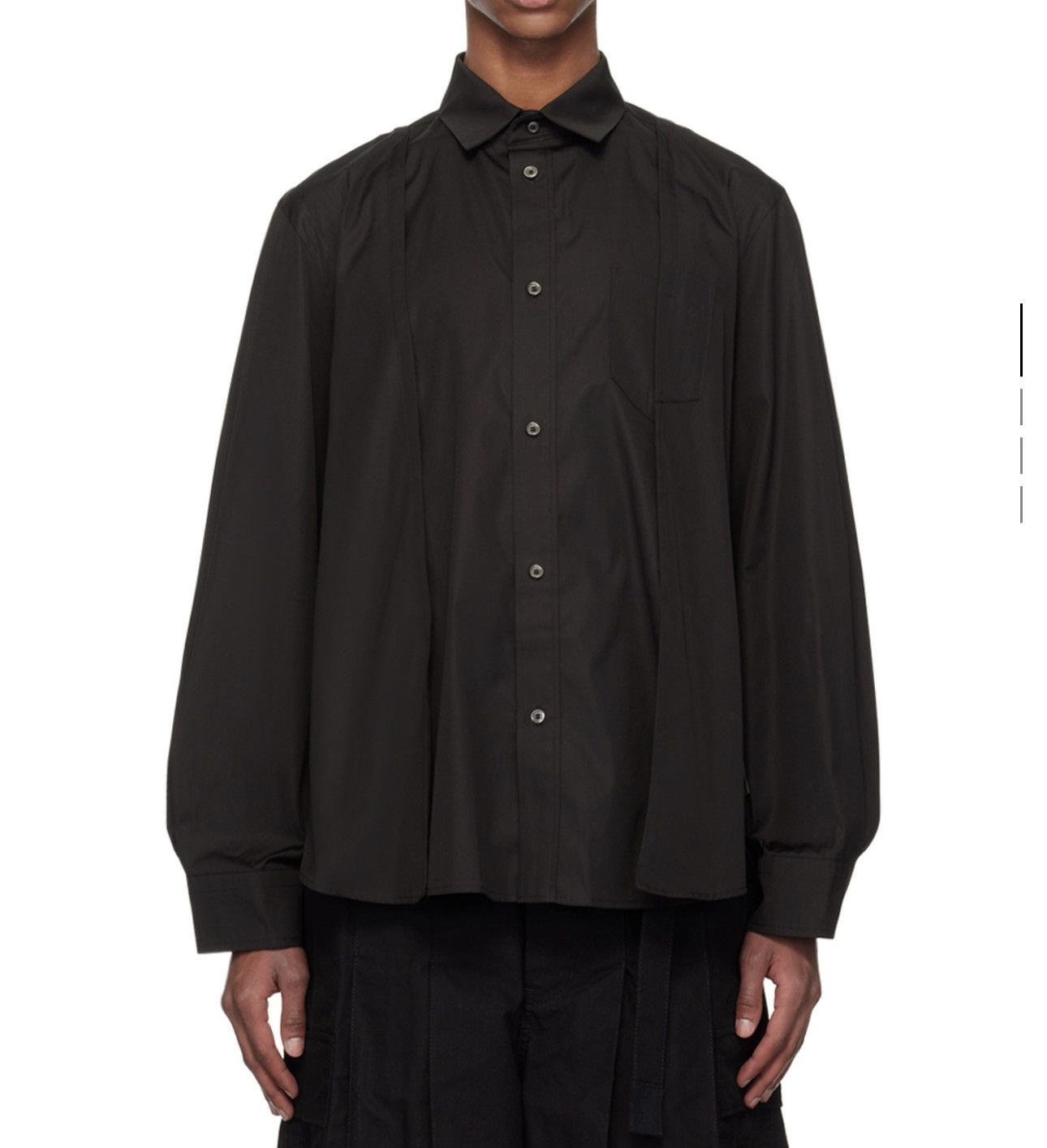 SACAI PLEATED SHIRT
