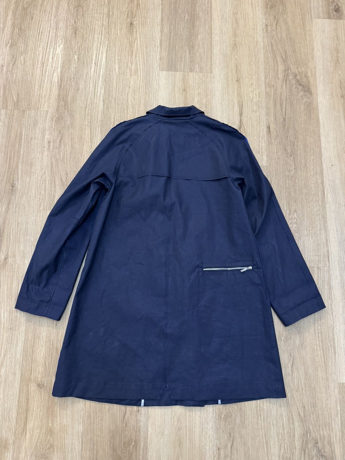 Other Pret Pour Partir Eclat Navy Waxed Cotton Trench Coat 36 S Size S / US 4 / IT 40 - 2 Thumbnail