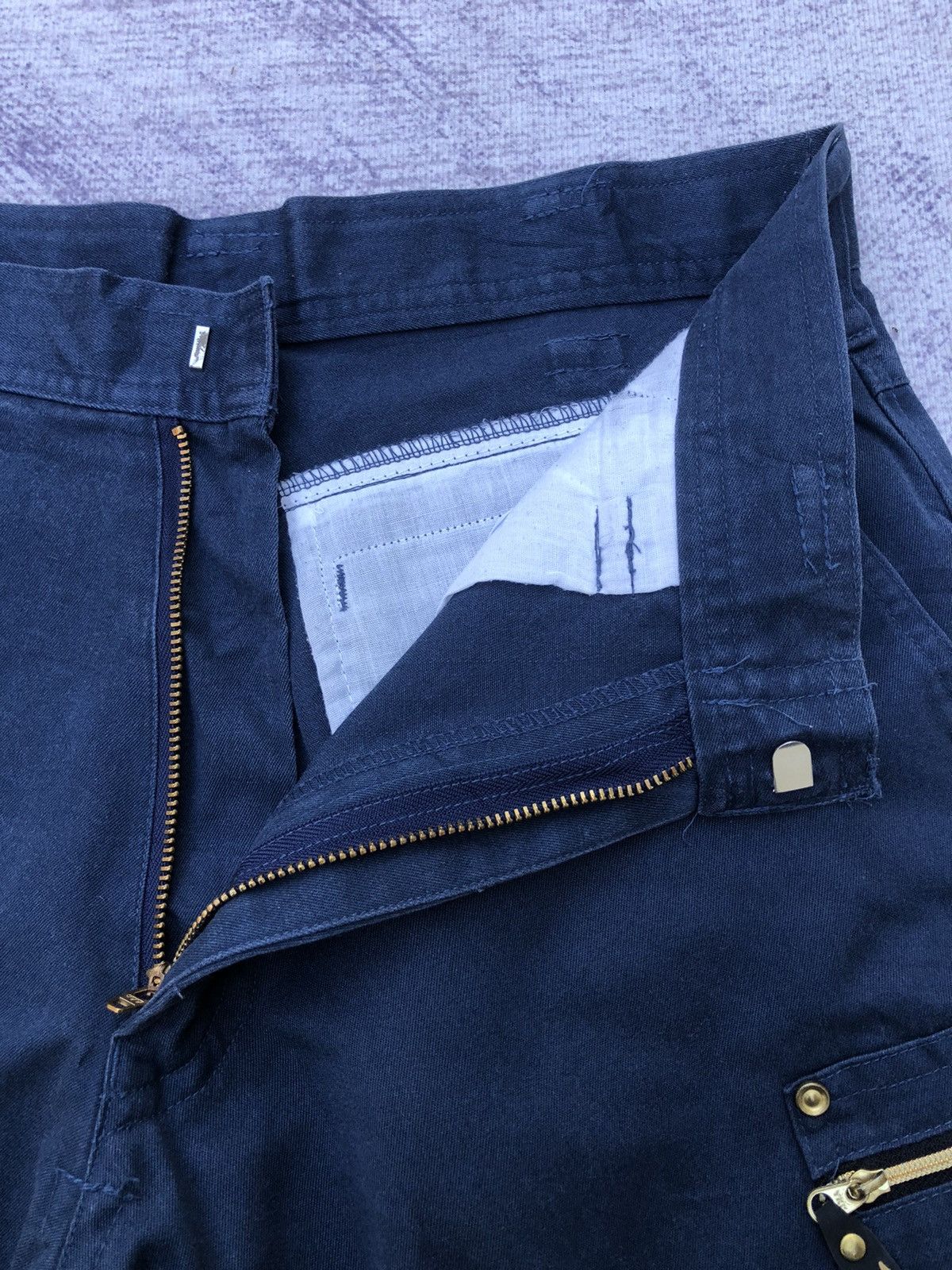 Japanese Brand Unbrand Workers Cargo Pants Multipocket Faded Colour Size US 28 / EU 44 - 7 Thumbnail