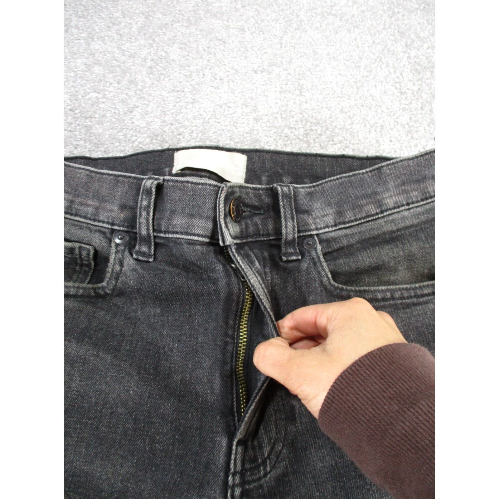 Everlane VINTAGE Black Jeans Mens 30 Slim Denim 30x31 Gray Slim Tapered 90s - Mens Size US 30 / EU 46 - 3 Thumbnail