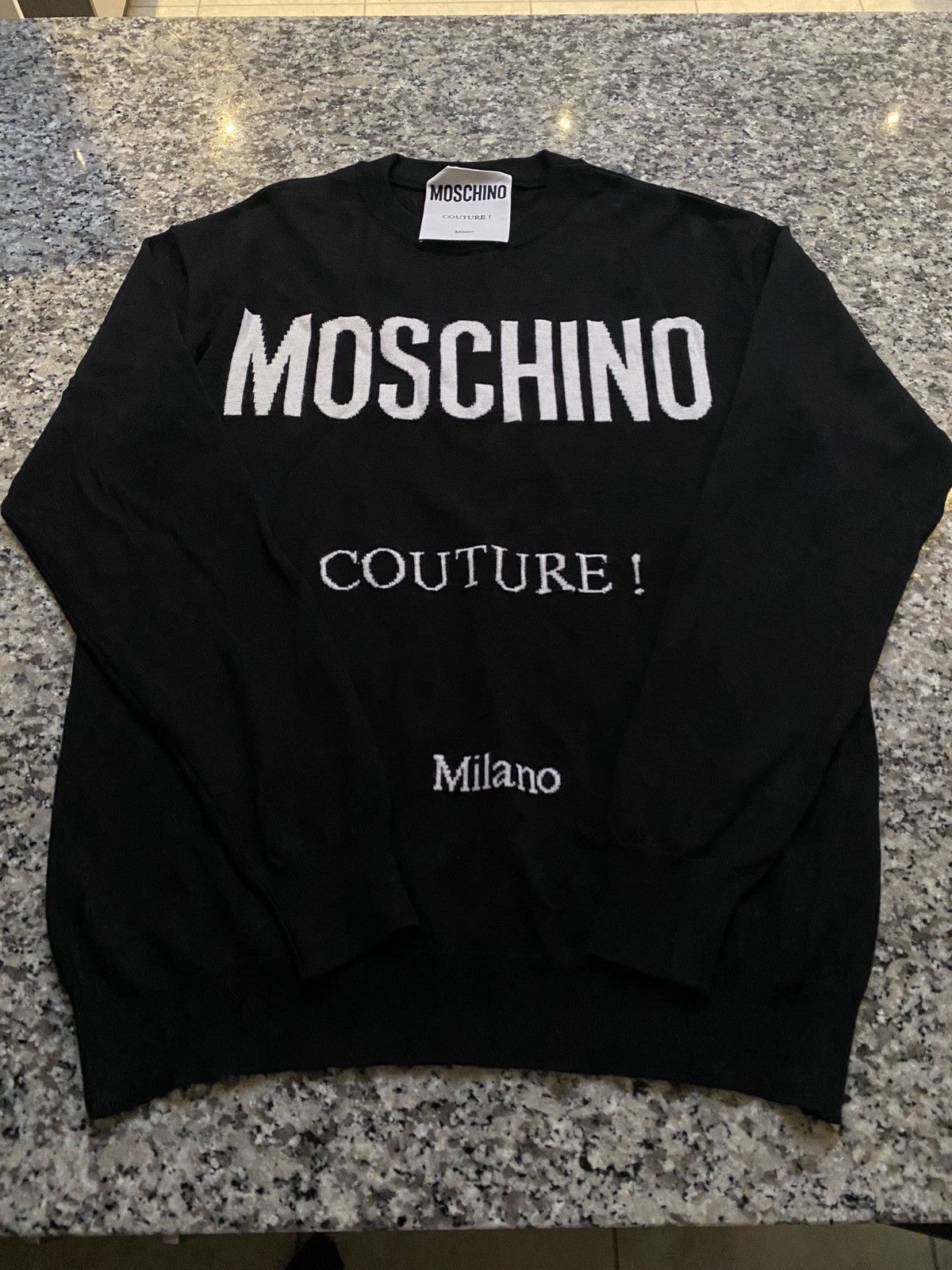 image of Moschino Couture Sweater in Black, Men's (Size Small)