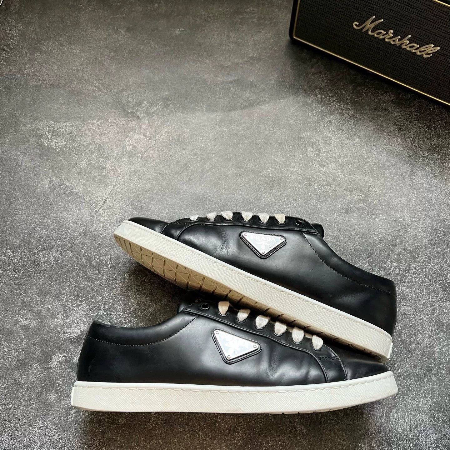 Prada Prada Leather Lowtop Sneakers 41 Men Size US 8.5 / EU 41-42 - 1 Thumbnail