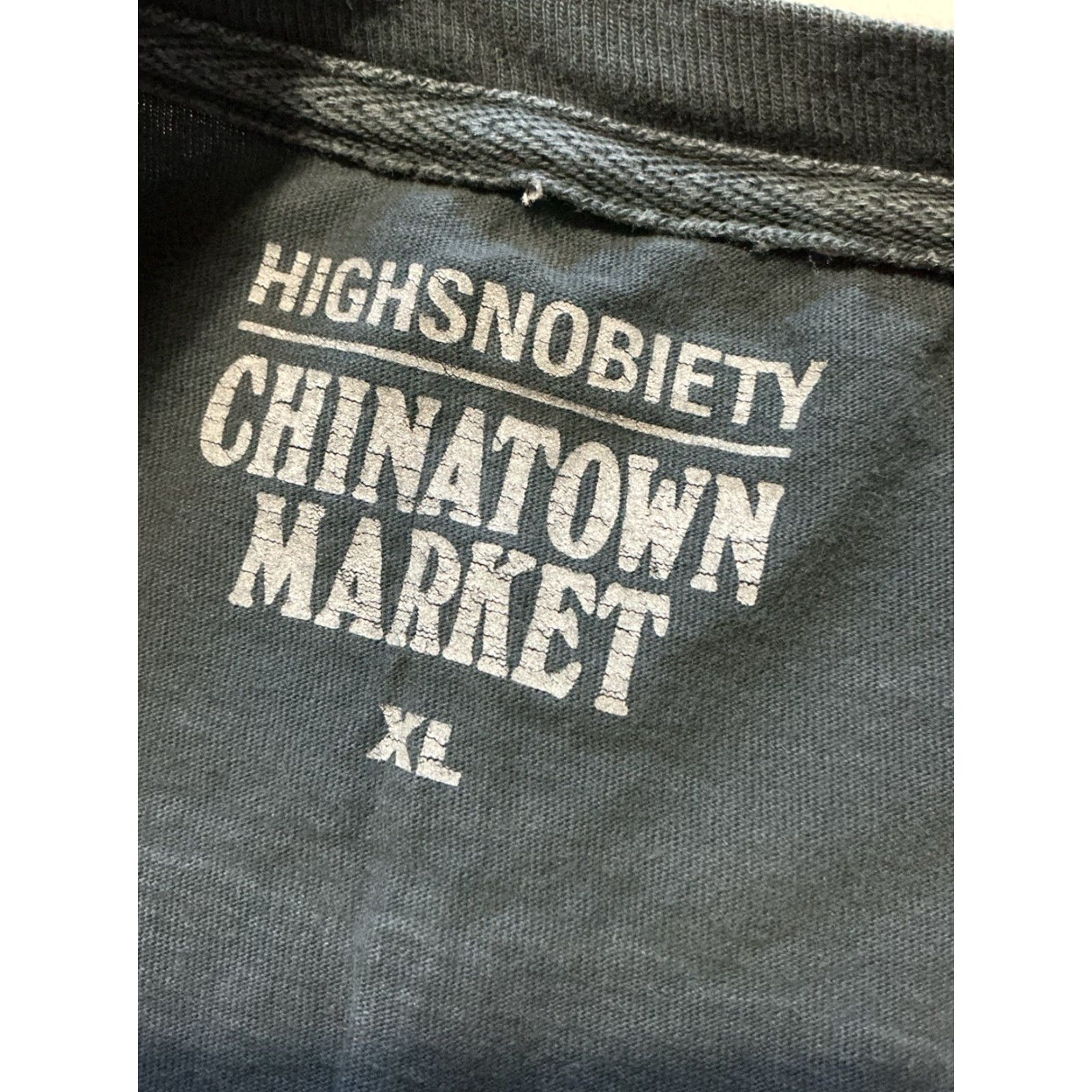 Vintage Highsnobiety X Chinatown Market T-Shirt Mens XL Black Designer Logos Graphic S/S Size US XL / EU 56 / 4 - 6 Thumbnail
