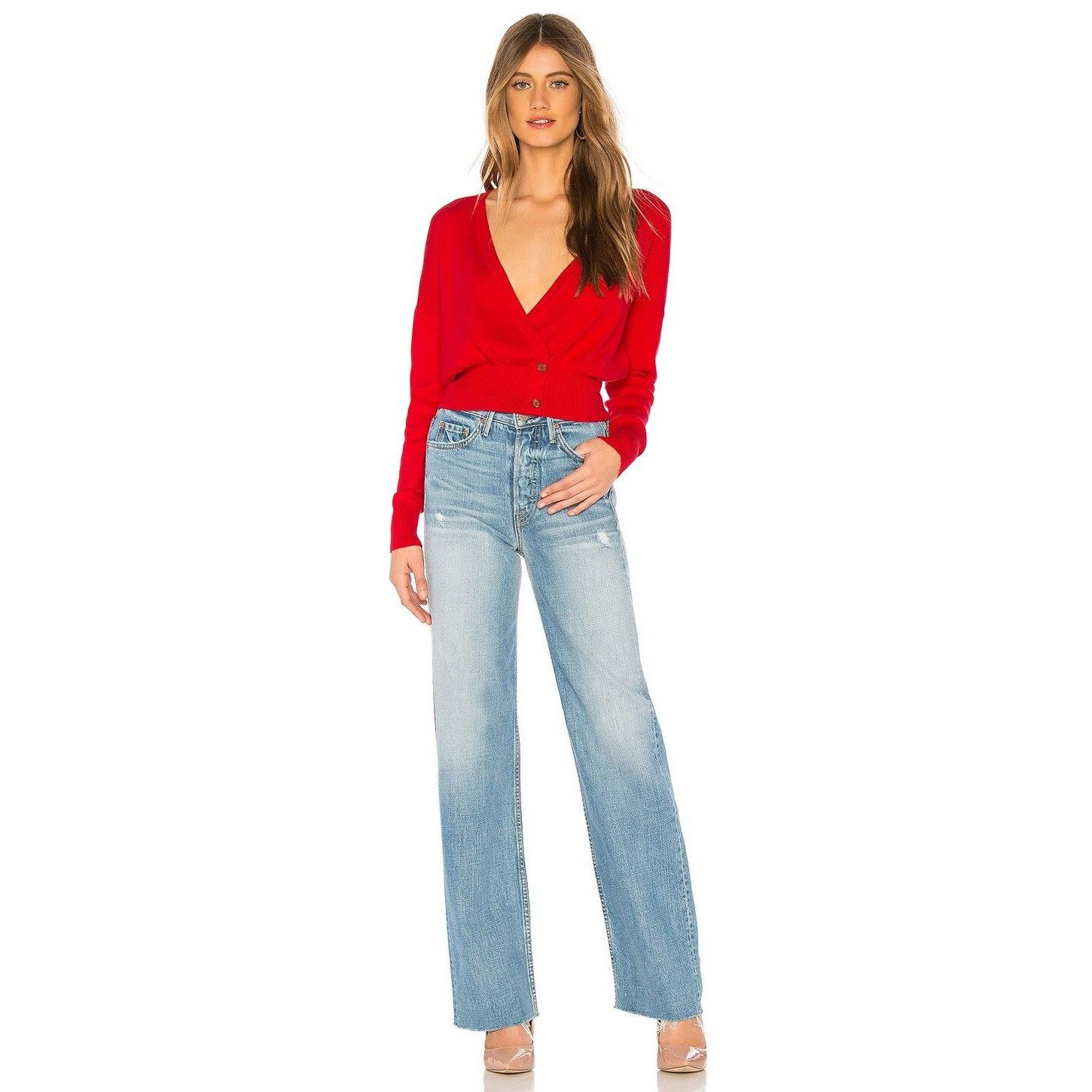 Lovers + Friends Cherry Red Alex Sweater
