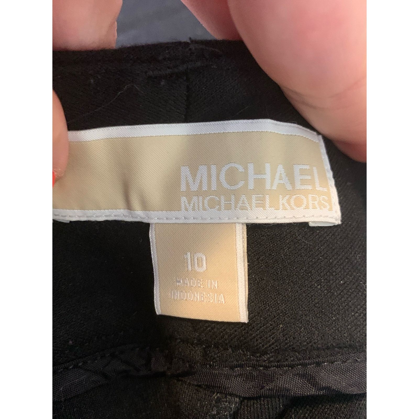 Michael Kors Michael Kors black no pockets straight legs size 10 Size 32" / US 10 / IT 46 - 3 Thumbnail