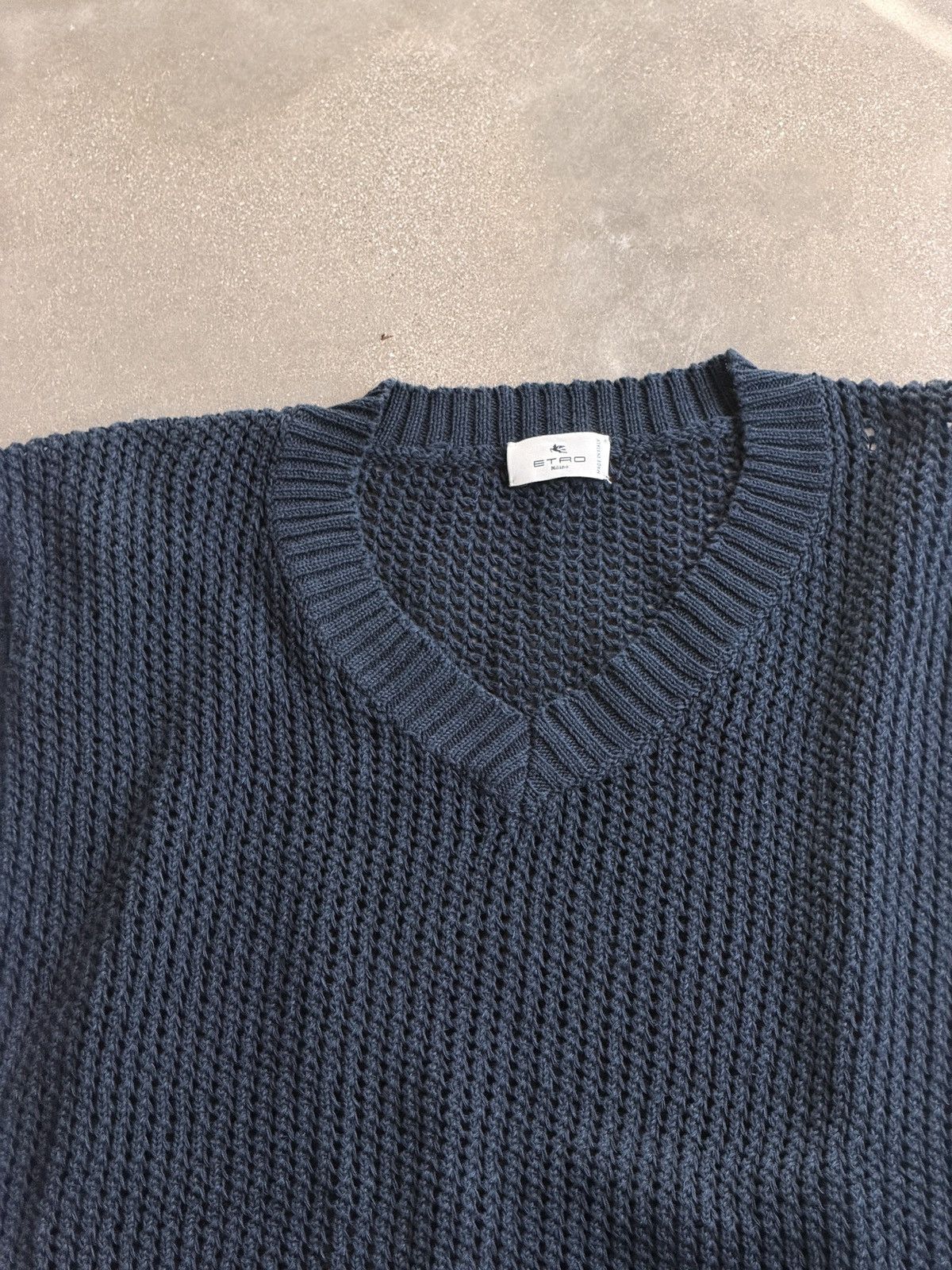 Etro ETRO dark blue vest Size US L / EU 52-54 / 3 - 2 Thumbnail