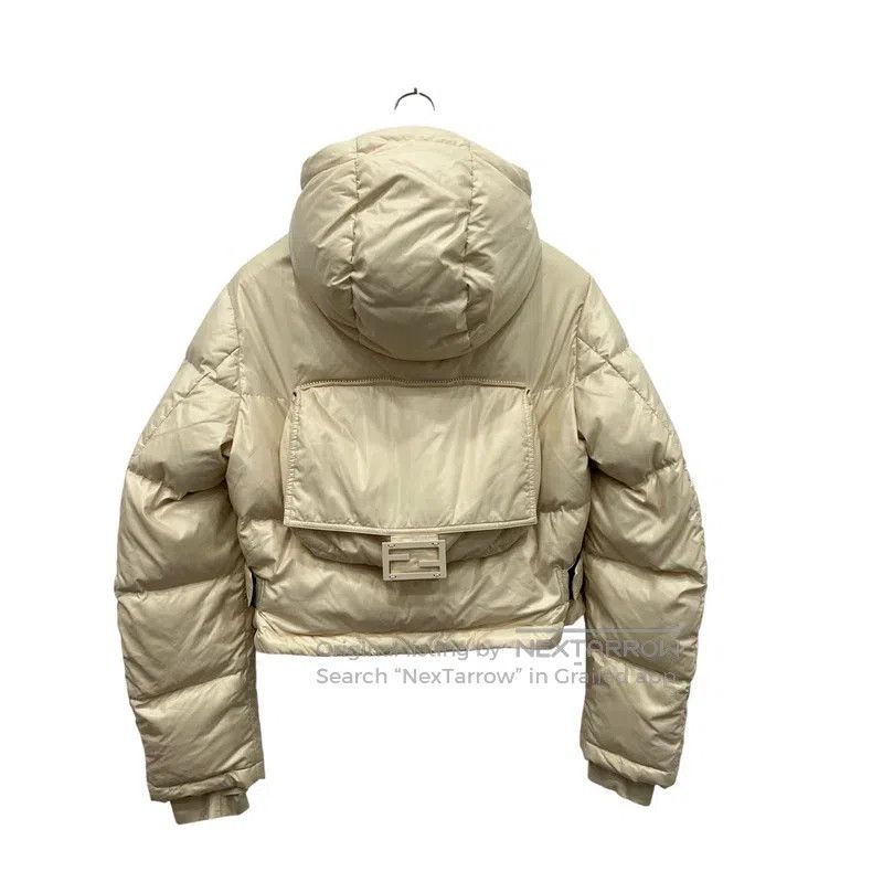 Fendi Fendi Beige hooded down jacket Size M / US 6-8 / IT 42-44 - 3 Thumbnail