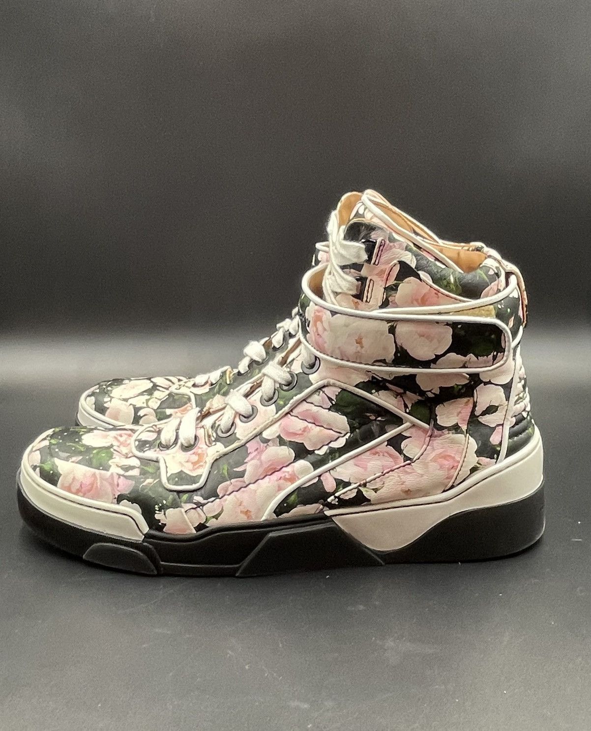 Givenchy Givenchy Tyson Floral High Top Sneaker Size US 12 / EU 45 - 7 Thumbnail
