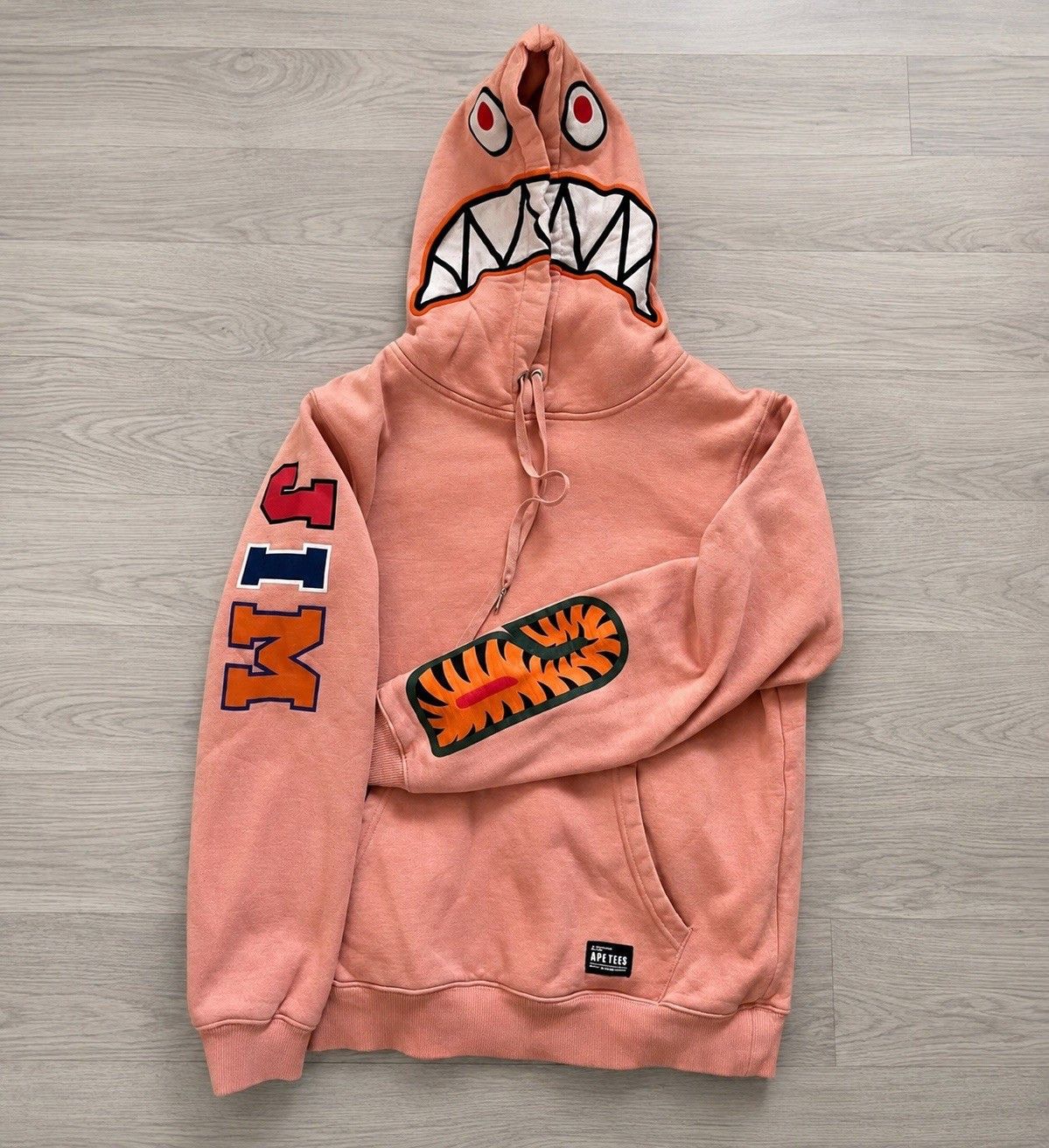 Other Ape Tees By Jim Design Shark Mouth Hoodie Pink Mens M Size US M / EU 48-50 / 2 - 1 Thumbnail