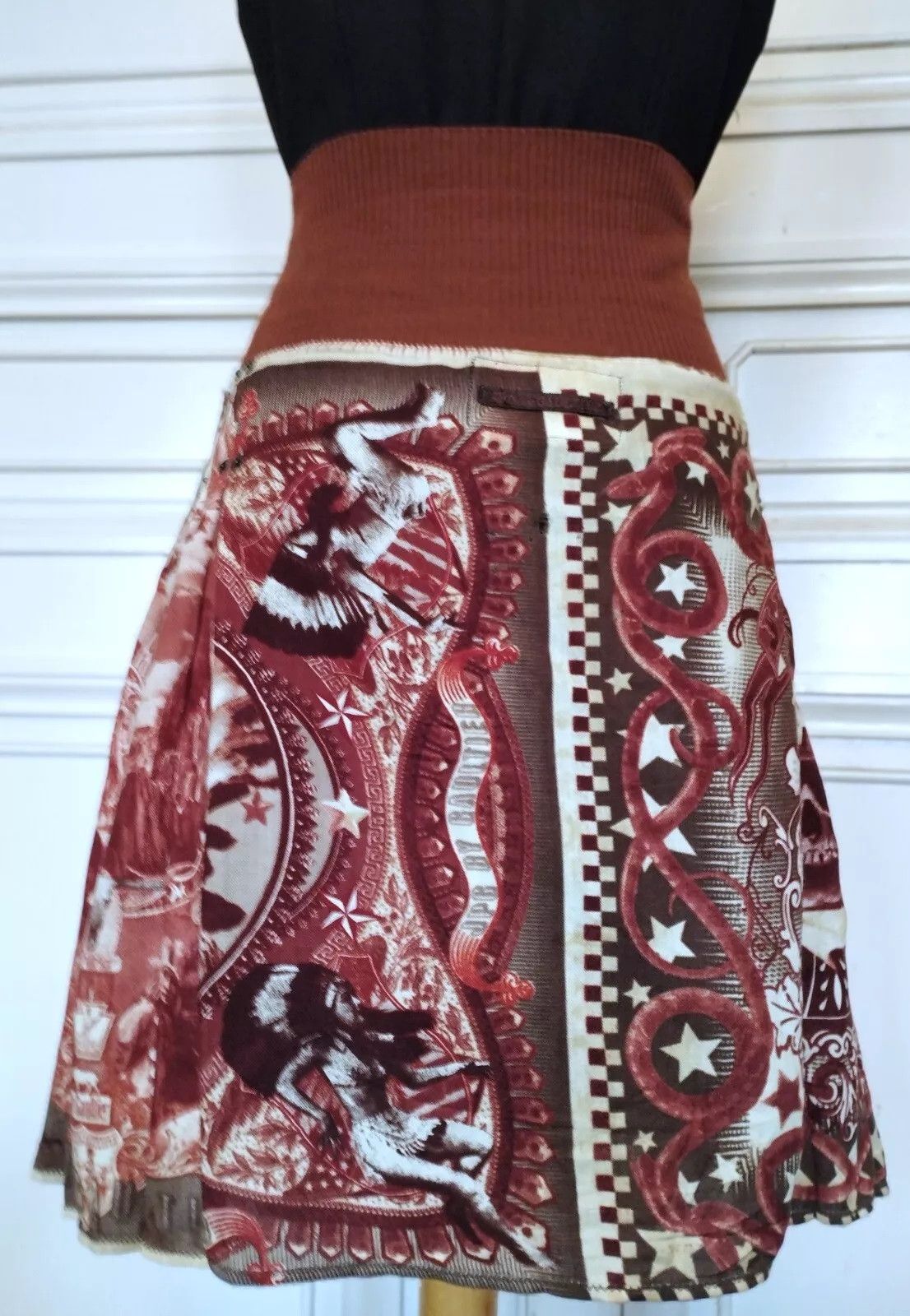 Jean Paul Gaultier Jean Paul Gaultier Jupe Tribute Cheyenne T XXL Size 32" / US 10 / IT 46 - 5 Thumbnail
