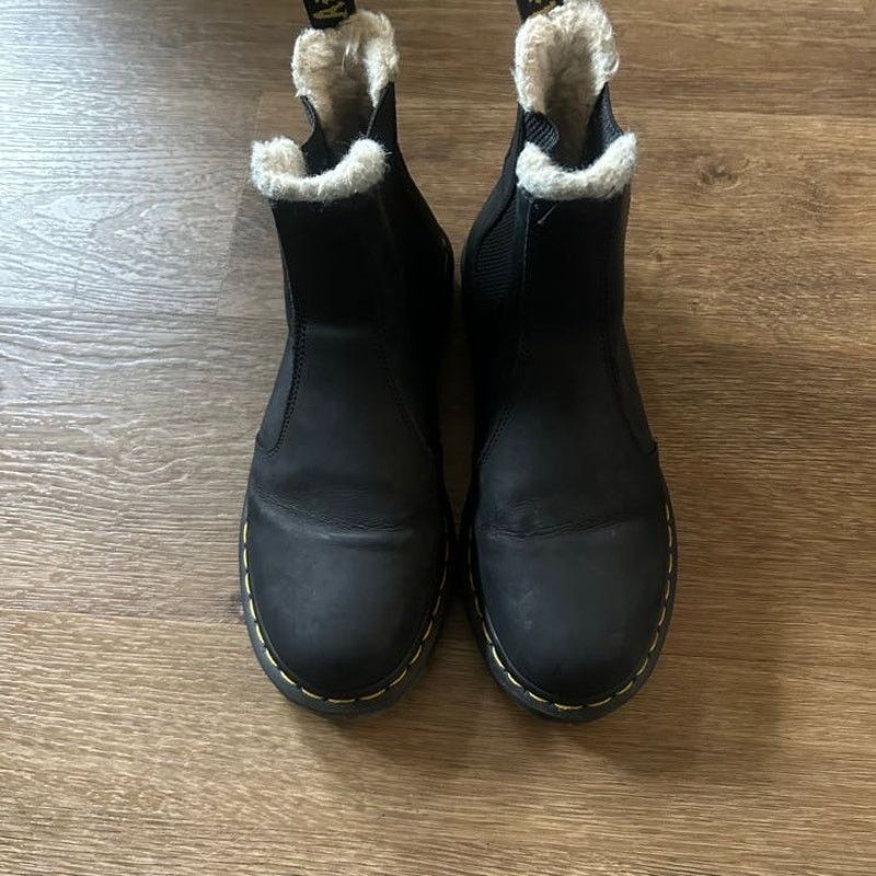 Dr. Martens Sherpa Lined Black Dr. Martens Boots Women's US 9 Size US 9 / IT 39 - 4 Thumbnail