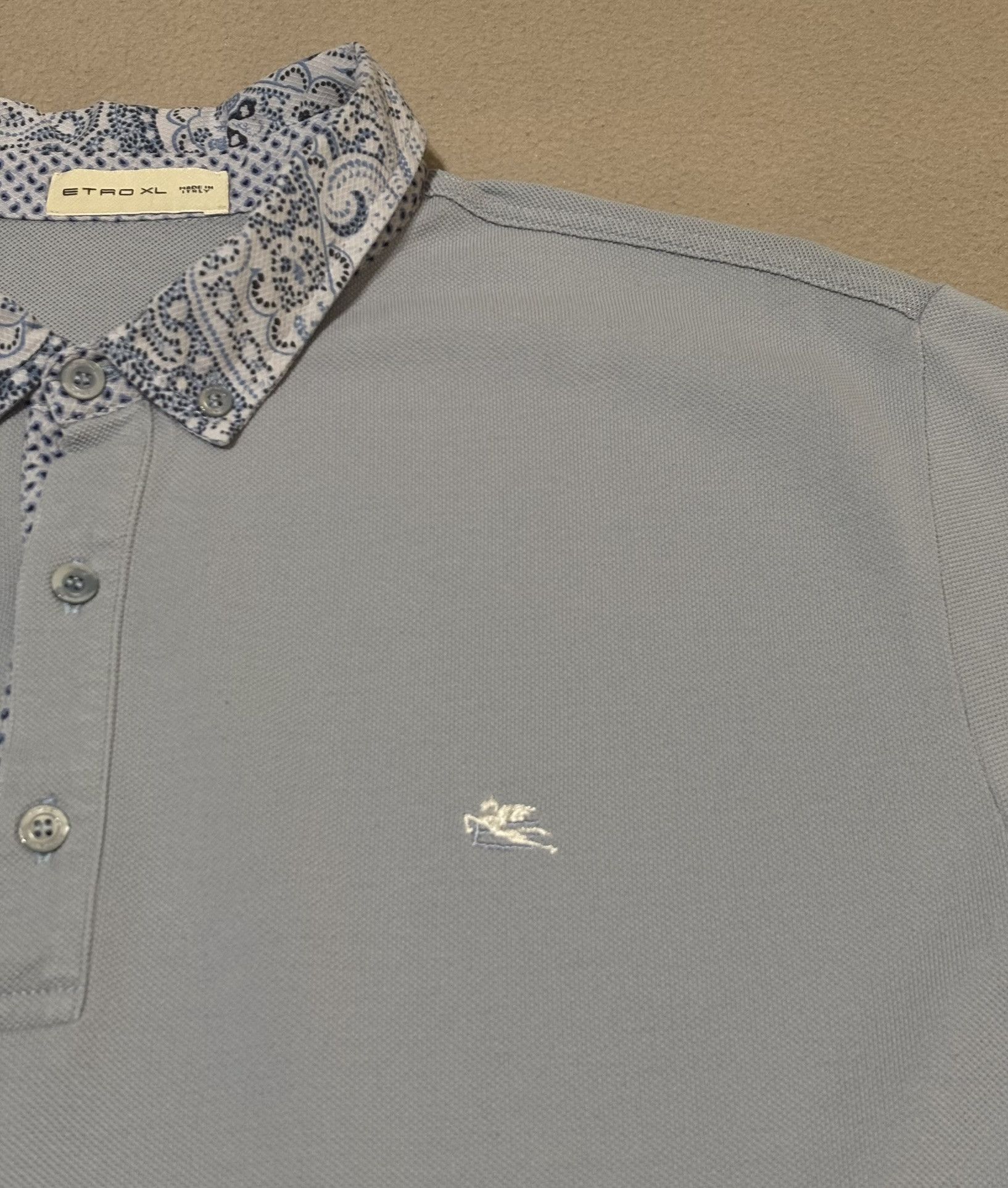 Etro Etro Polo Light Blue size XL Size US XL / EU 56 / 4 - 6 Thumbnail