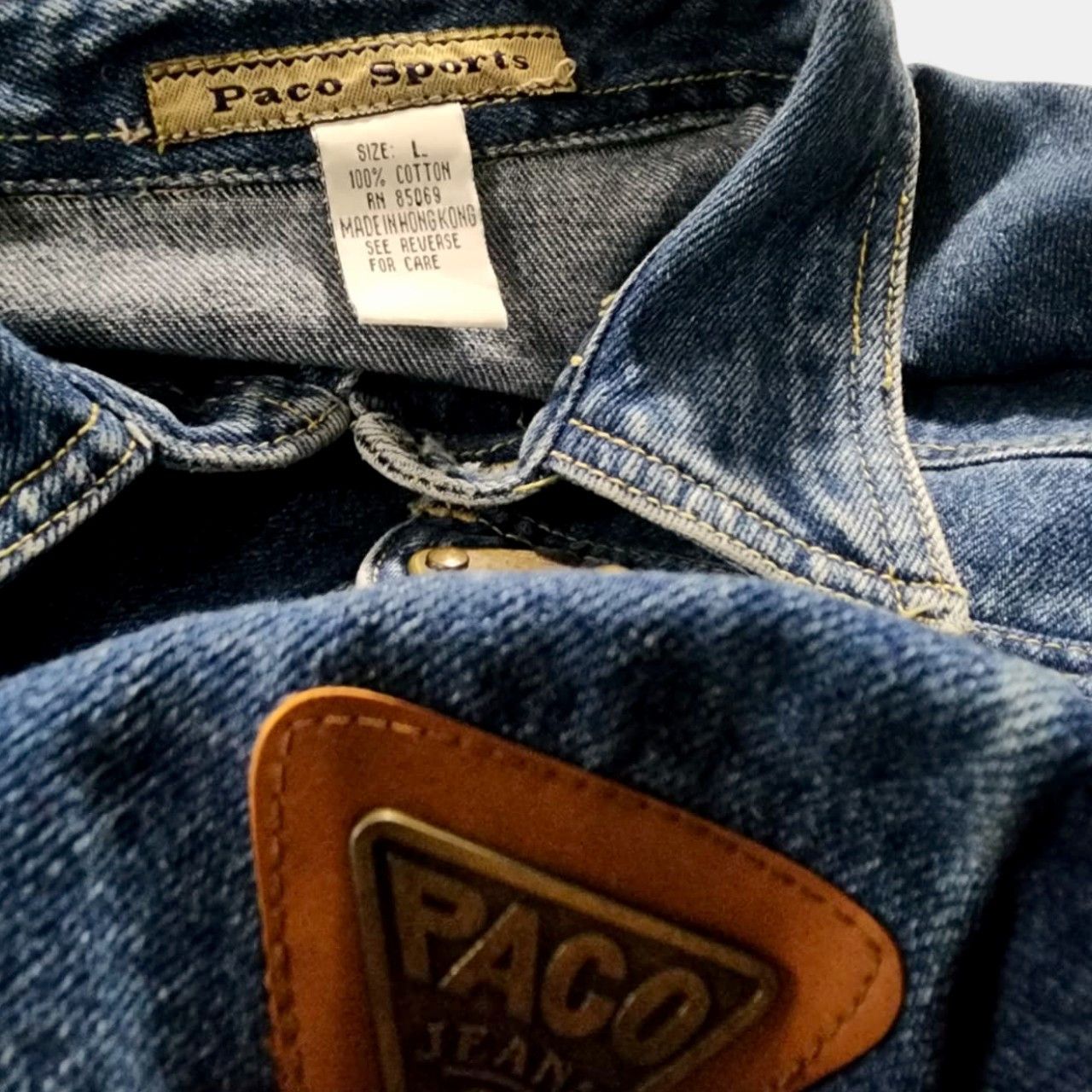 Other Authentic 90s Paco Jeans denim overshirt - Fashionella Size US L / EU 52-54 / 3 - 10 Thumbnail