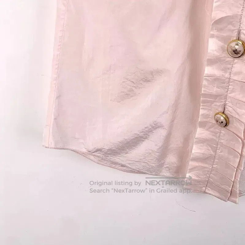 Chanel Chanel Silk Pink Blouse with Ruffled Details . Size S / US 4 / IT 40 - 3 Thumbnail