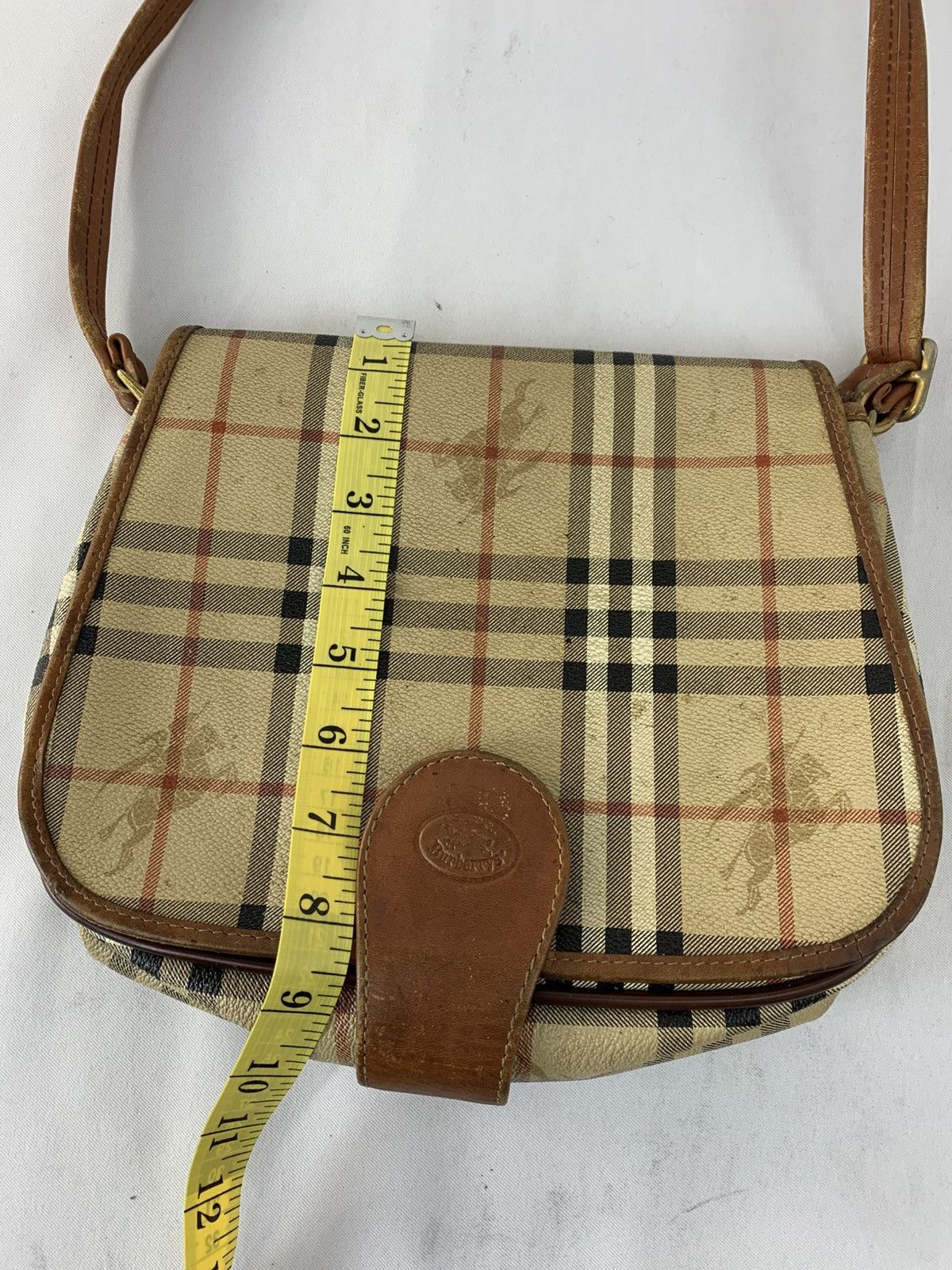 Burberry Burberrys London Leather Shoulder Bag Nova Checked Monogram Size ONE SIZE - 11 Thumbnail