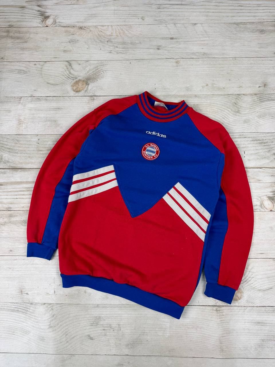 Adidas Vintage Adidas Bayern Munich 90s Sweatshirt Soccer Football Size US S / EU 44-46 / 1 - 1 Thumbnail
