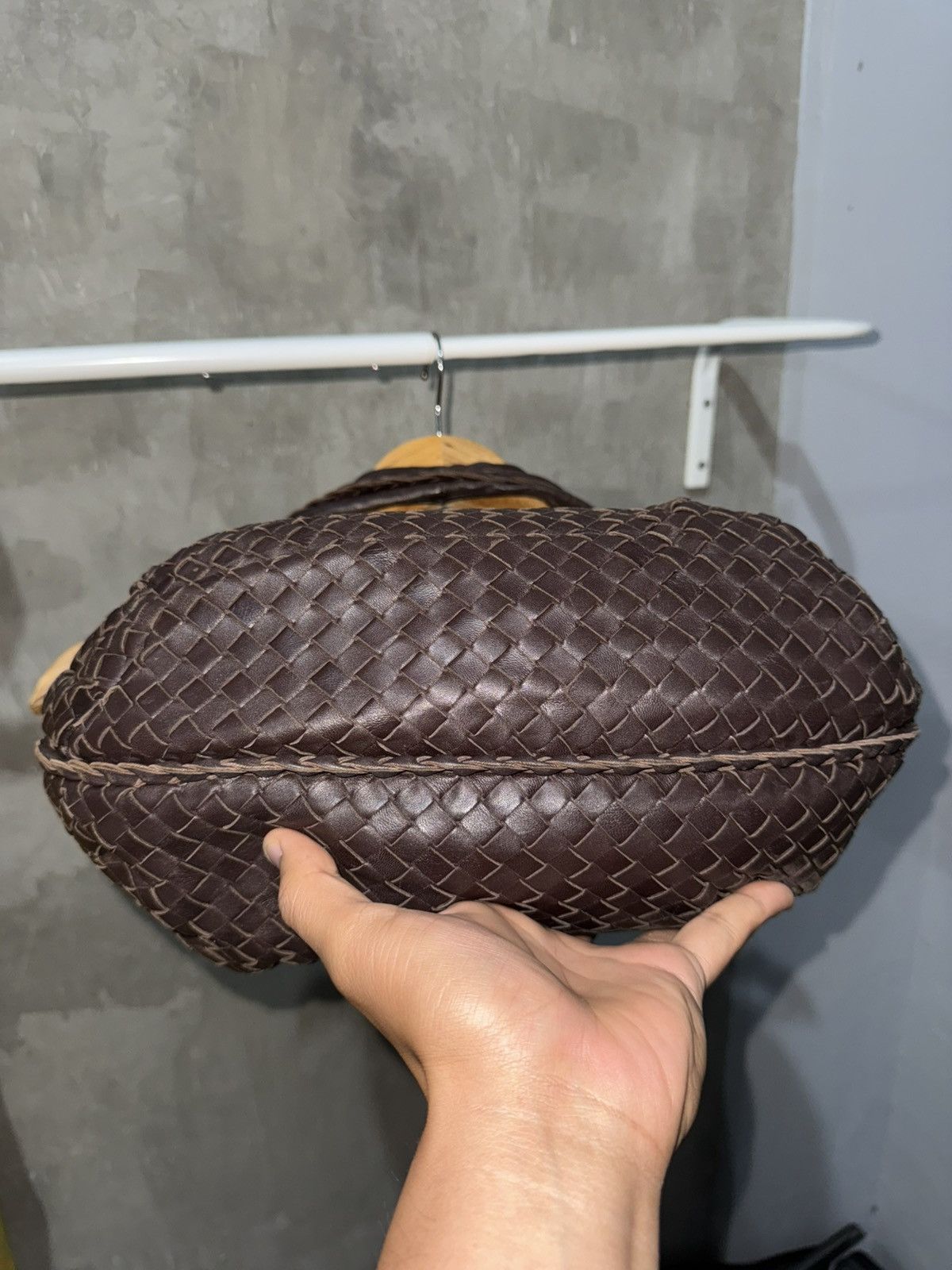 Bottega Veneta Bottega 2010 Brown Intrecciato Woven Nappa Leather Hobo Bag Size ONE SIZE - 6 Thumbnail